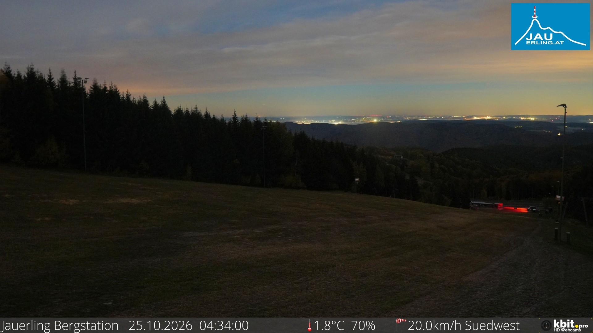 Archived image Webcam Panoramic view - mountain station Jauerling