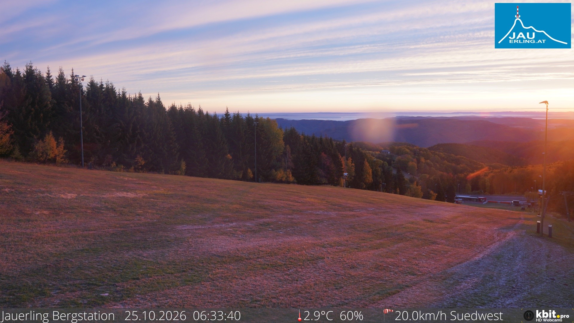 Archived image Webcam Panoramic view - mountain station Jauerling