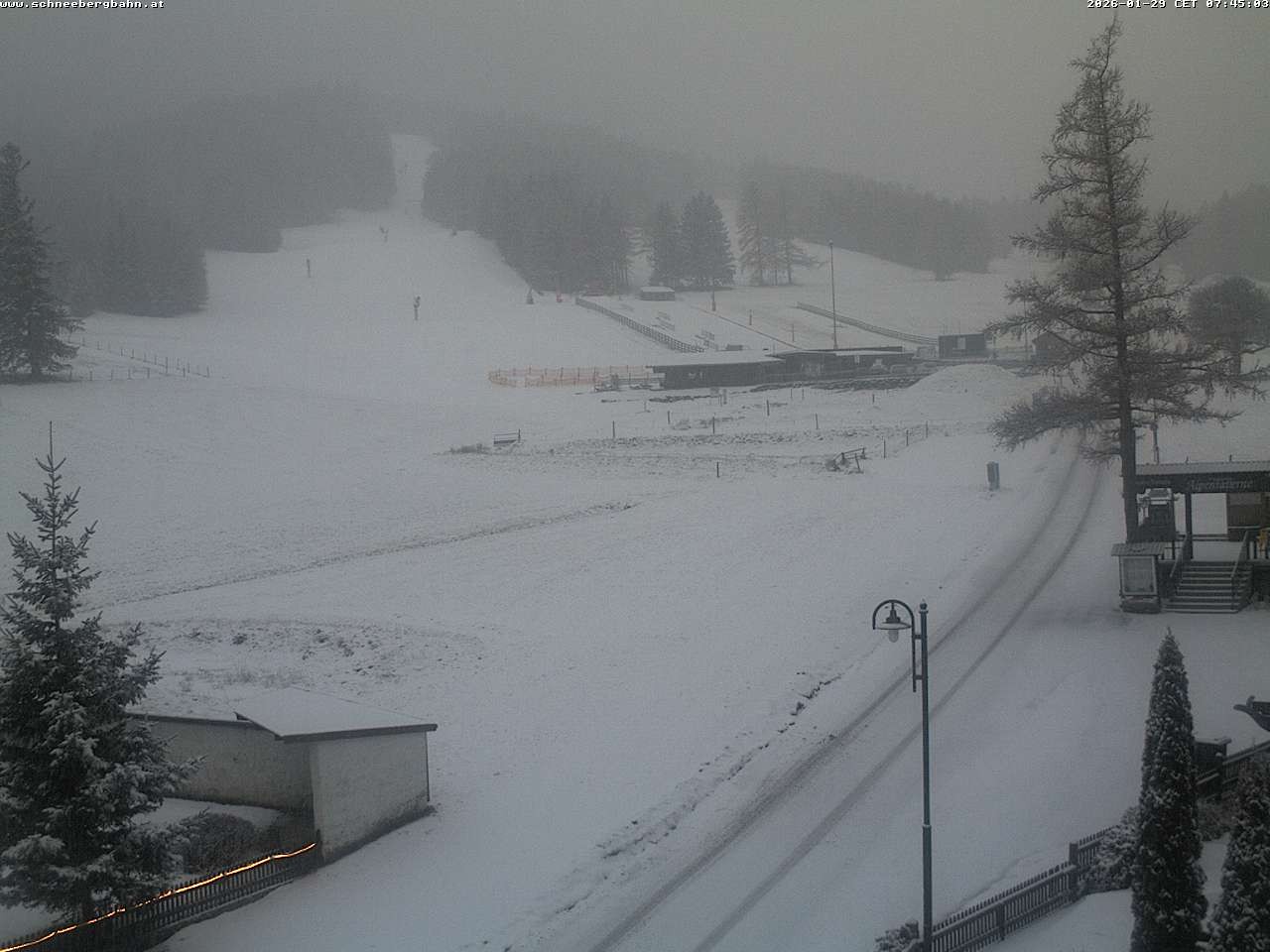 Archiv Foto Webcam Schlepplift - Puchberg am Schneeberg