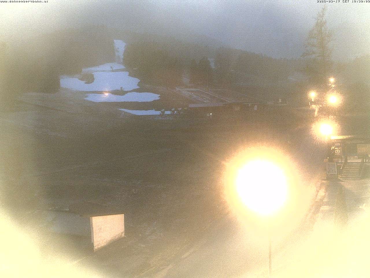 Archived image Webcam T-Bar Lift - Puchberg Schneeberg