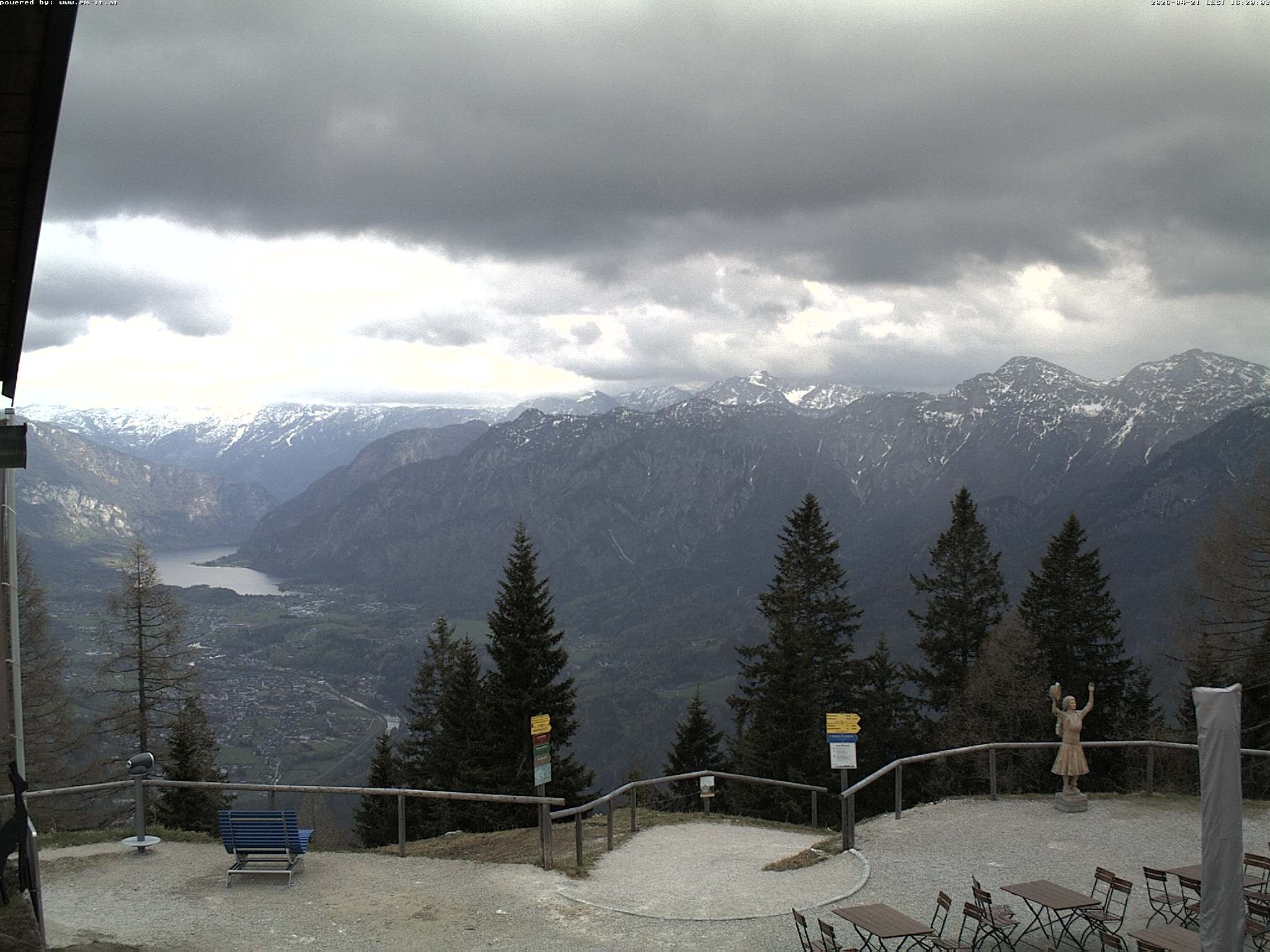 Archiv Foto Webcam Bergstation Katrin (Bad Ischl/Oberösterreich)