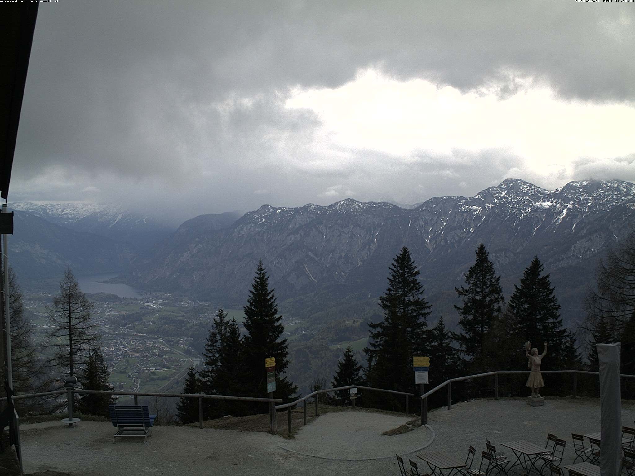 Archiv Foto Webcam Bergstation Katrin (Bad Ischl/Oberösterreich)