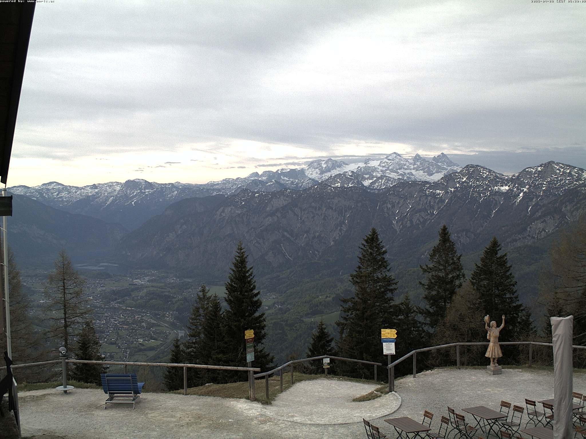 Archiv Foto Webcam Bergstation Katrin (Bad Ischl/Oberösterreich)