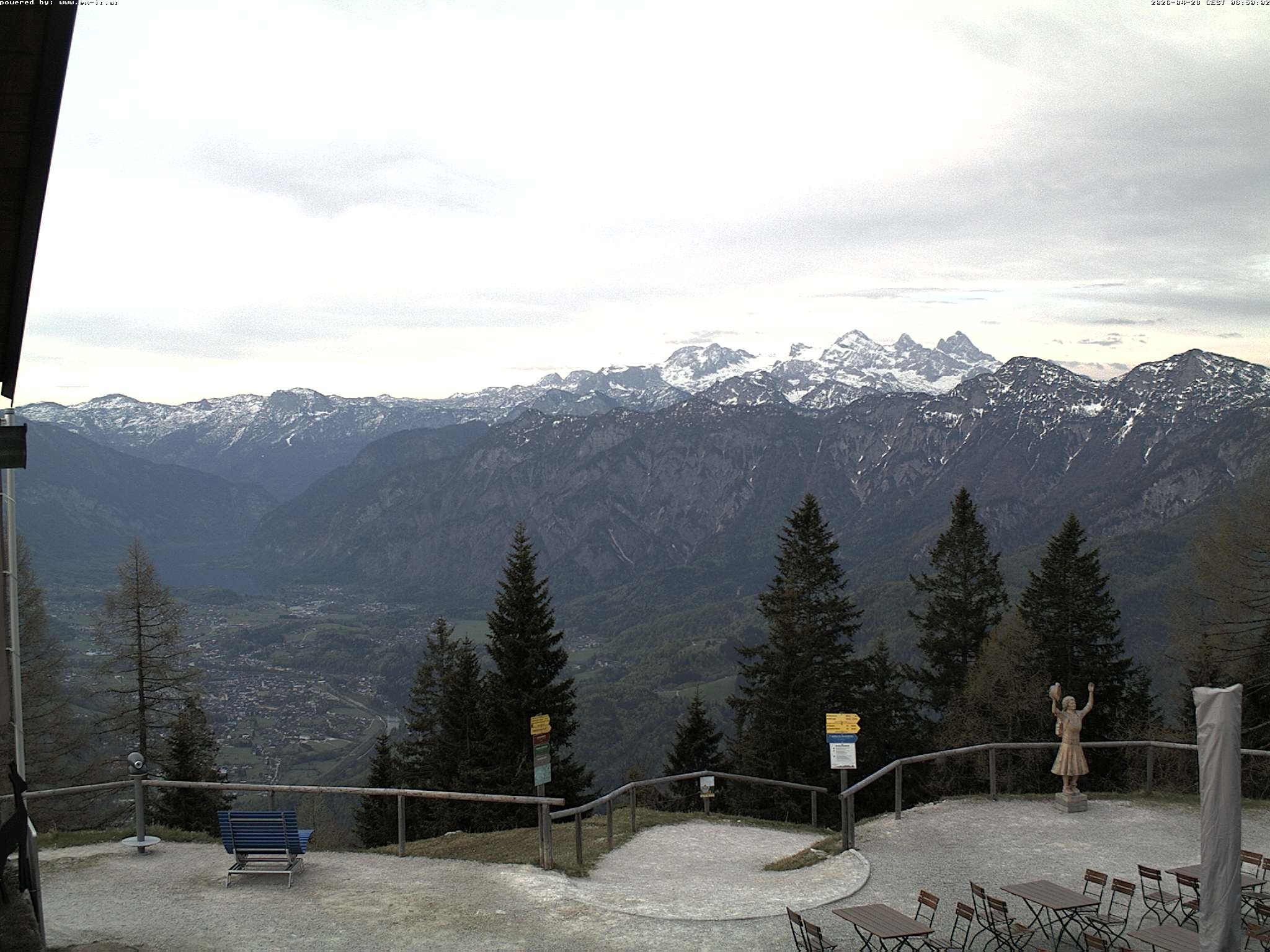 Archiv Foto Webcam Bergstation Katrin (Bad Ischl/Oberösterreich)