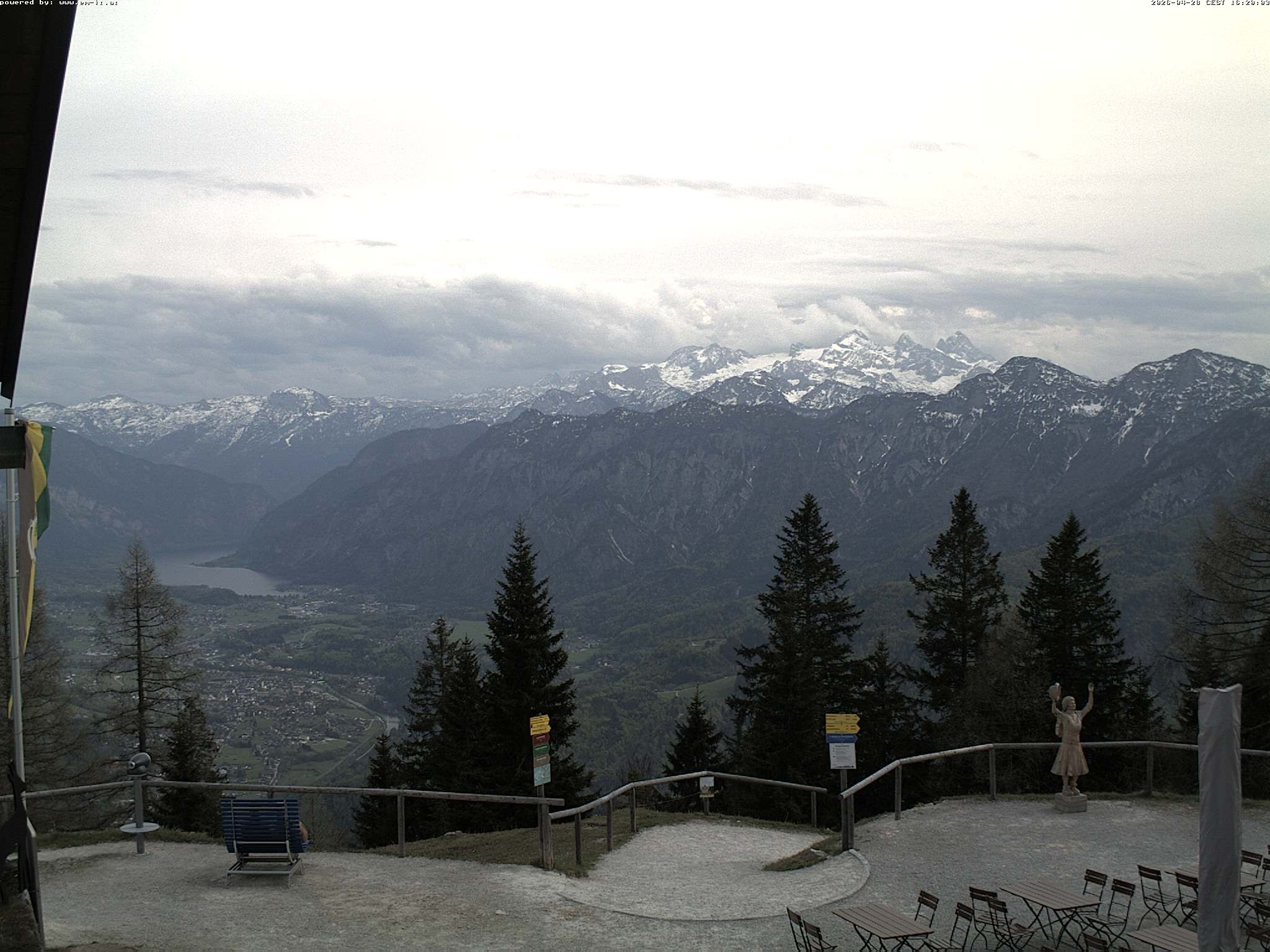 Archiv Foto Webcam Bergstation Katrin (Bad Ischl/Oberösterreich)