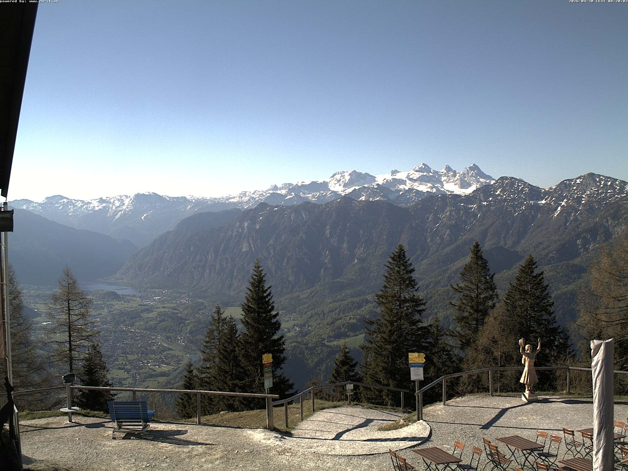 Archived image Webcam Top station Katrin (Bad Ischl/Upper Austria)