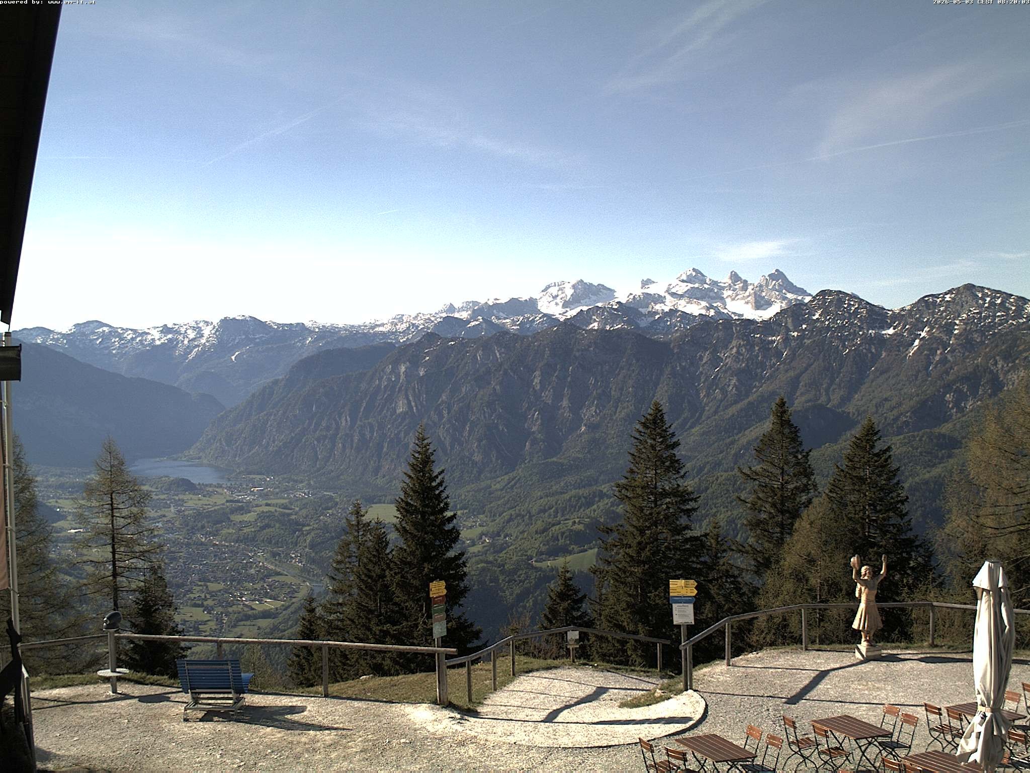 Archiv Foto Webcam Bergstation Katrin (Bad Ischl/Oberösterreich)