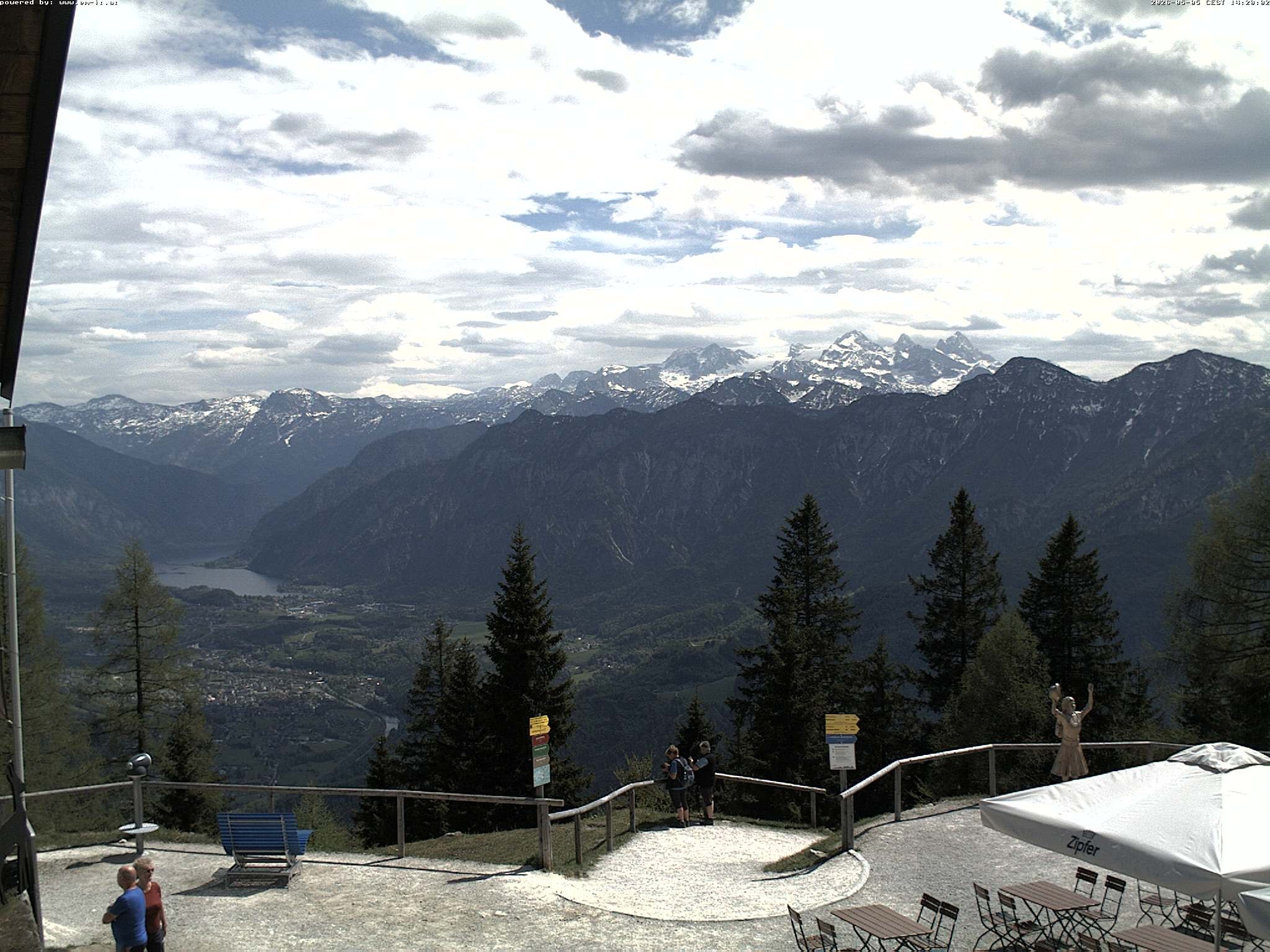 Archiv Foto Webcam Bergstation Katrin (Bad Ischl/Oberösterreich)