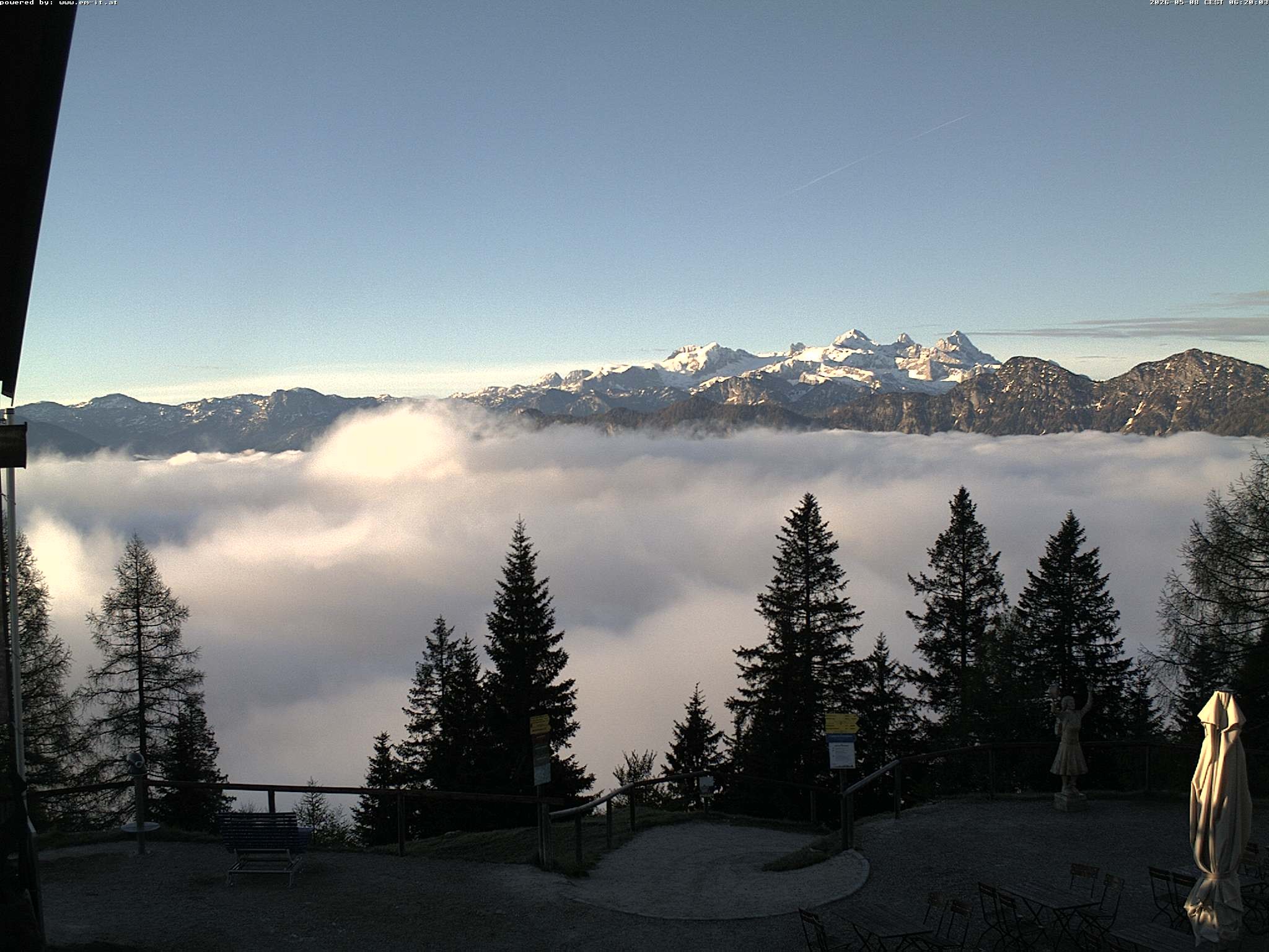 Archiv Foto Webcam Bergstation Katrin (Bad Ischl/Oberösterreich)