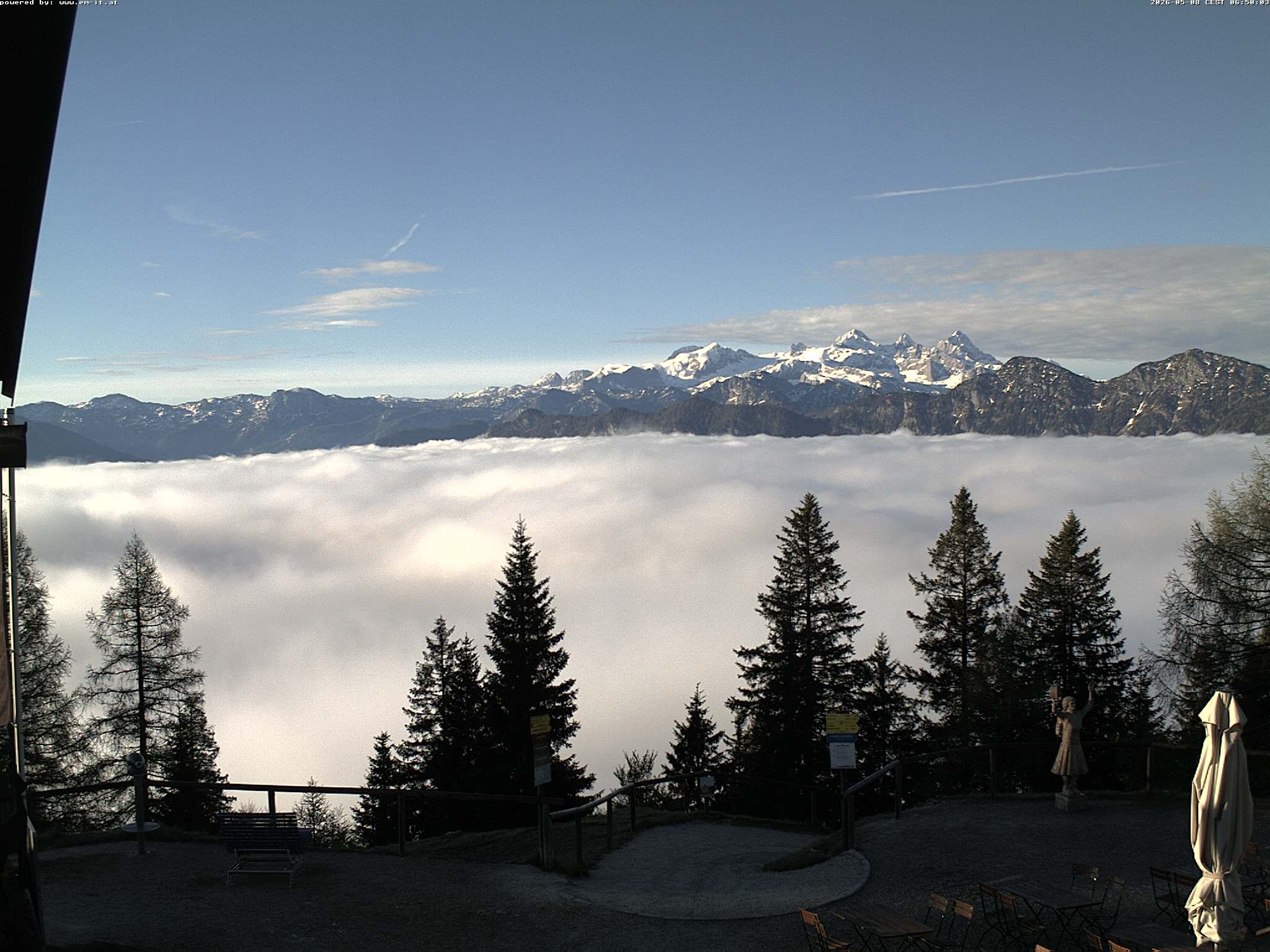 Archiv Foto Webcam Bergstation Katrin (Bad Ischl/Oberösterreich)