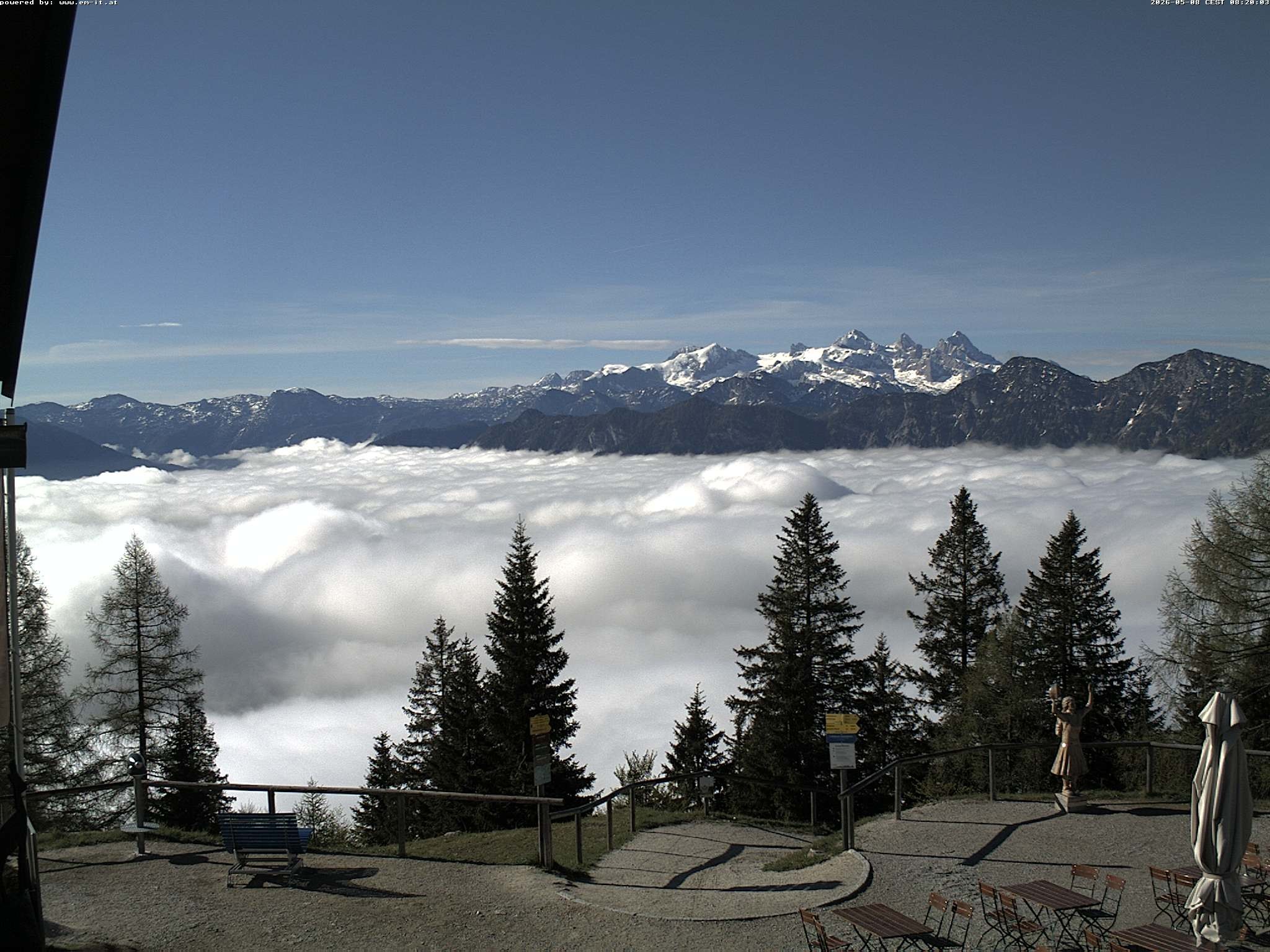 Archiv Foto Webcam Bergstation Katrin (Bad Ischl/Oberösterreich)