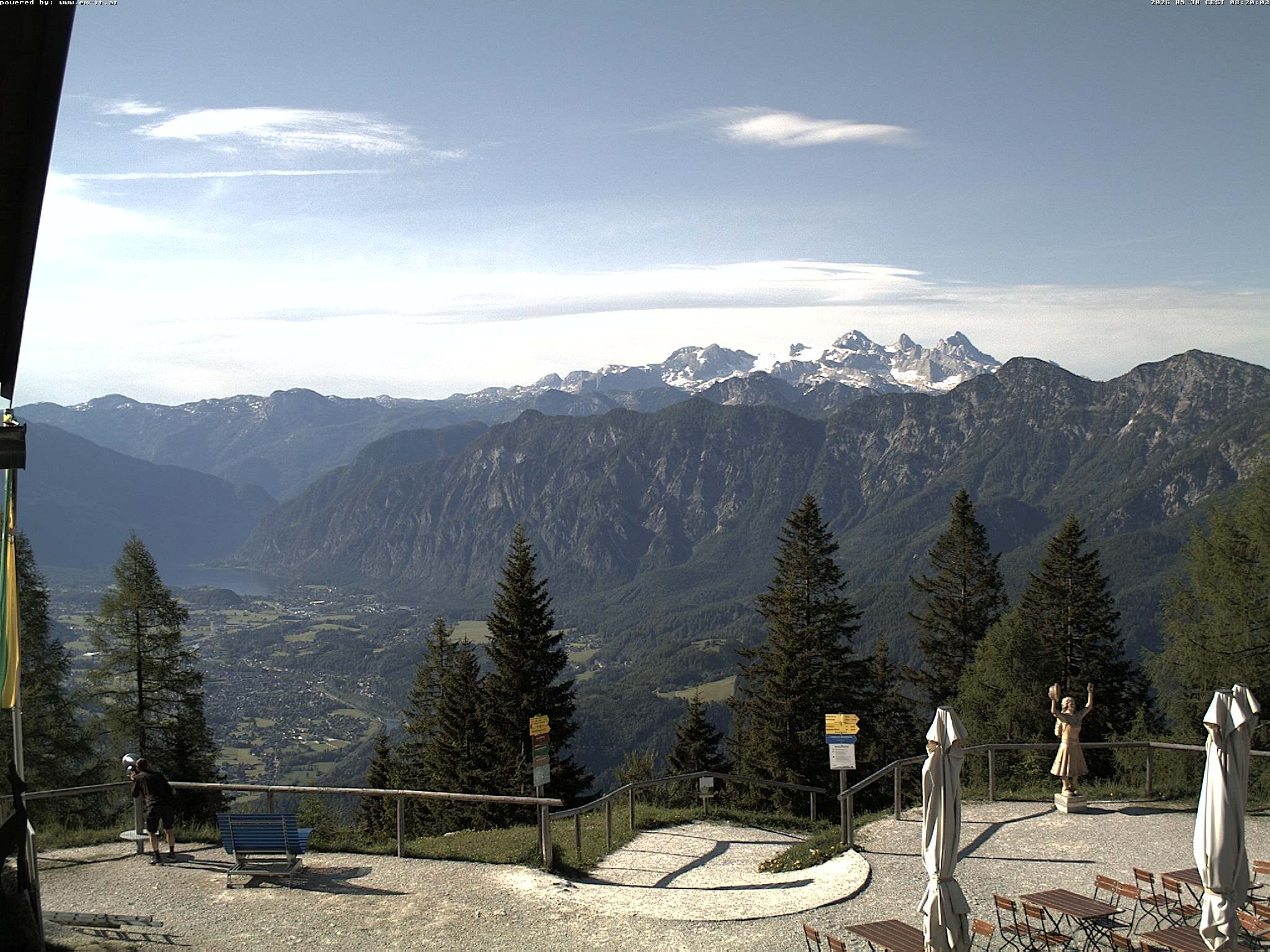 Archiv Foto Webcam Bergstation Katrin (Bad Ischl/Oberösterreich)