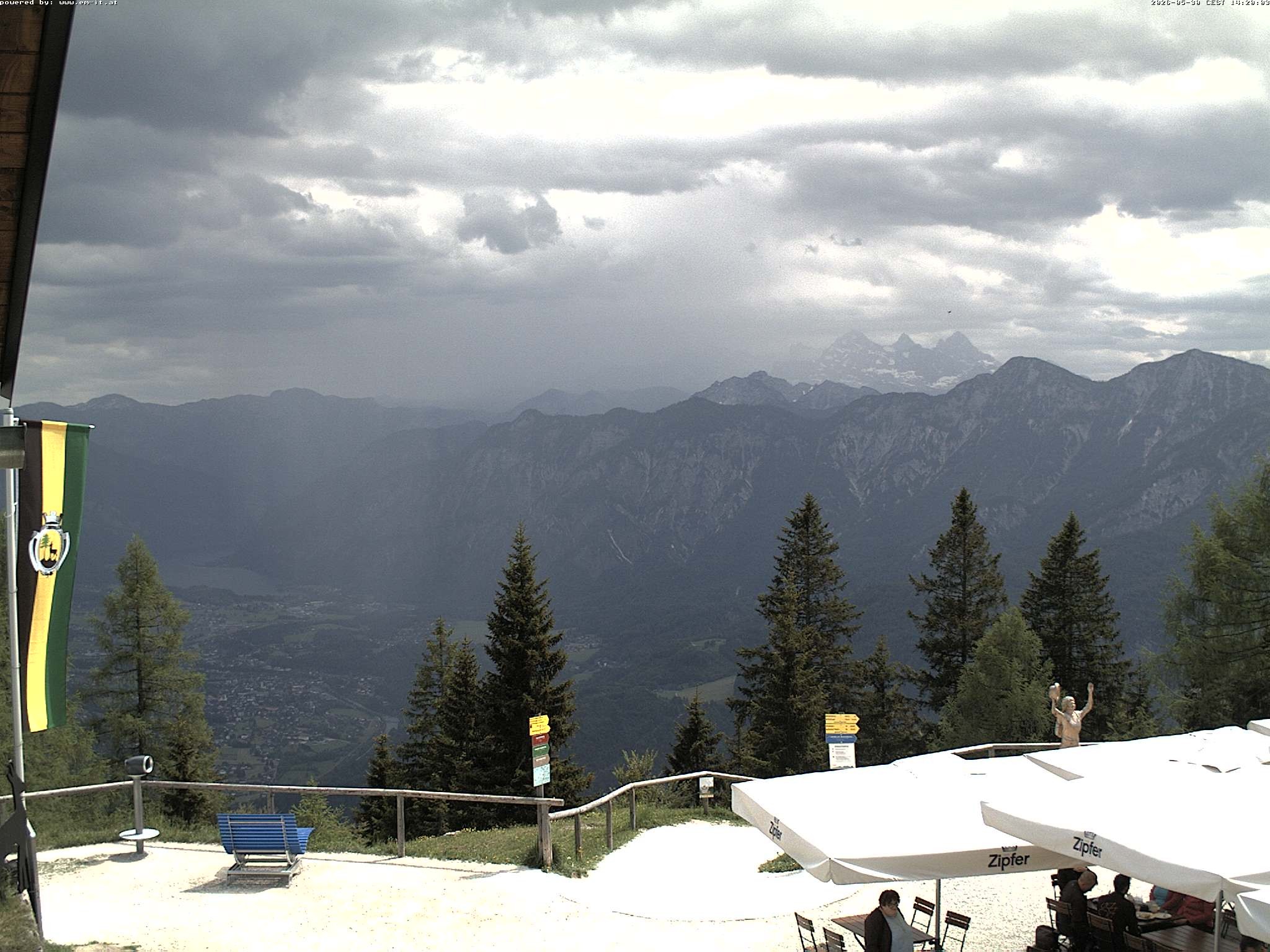 Archiv Foto Webcam Bergstation Katrin (Bad Ischl/Oberösterreich)