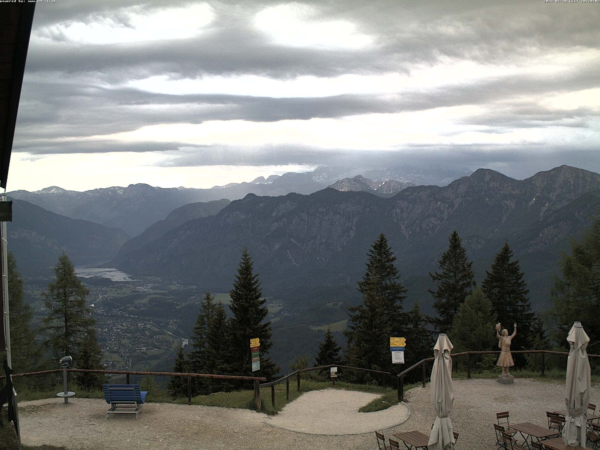 Archiv Foto Webcam Bergstation Katrin (Bad Ischl/Oberösterreich)