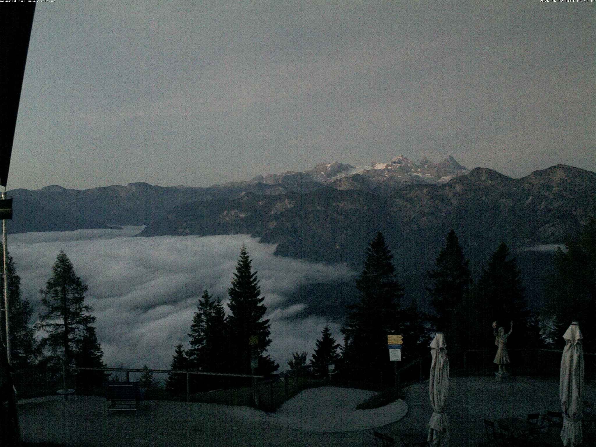 Archiv Foto Webcam Bergstation Katrin (Bad Ischl/Oberösterreich)