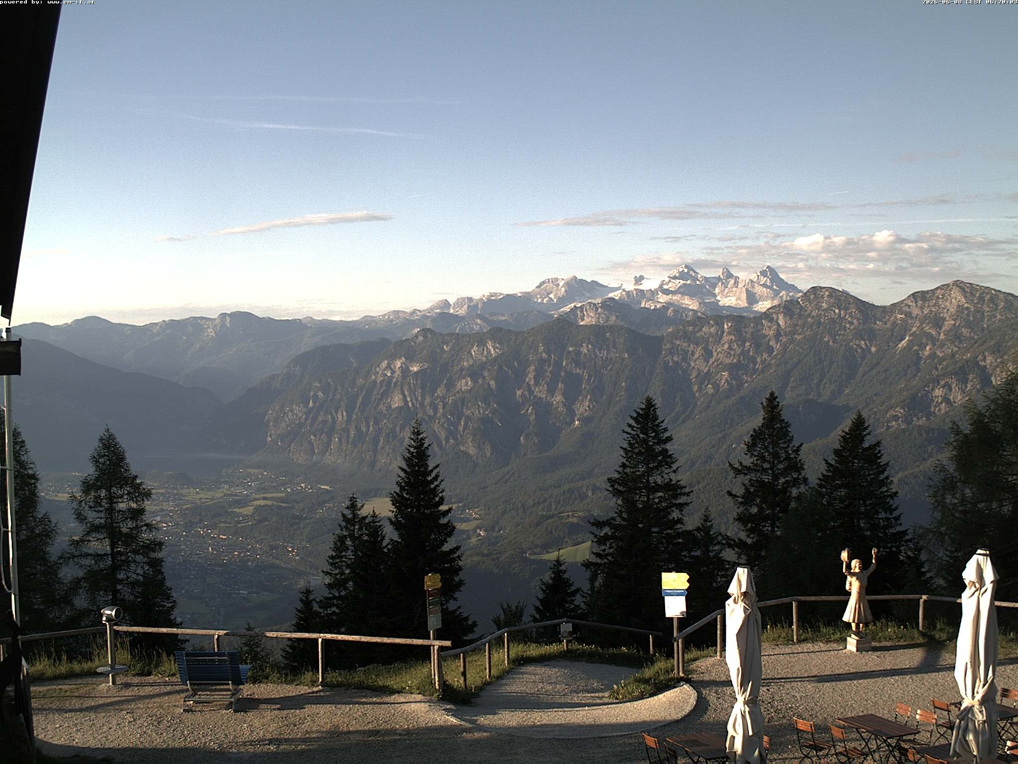 Archiv Foto Webcam Bergstation Katrin (Bad Ischl/Oberösterreich)