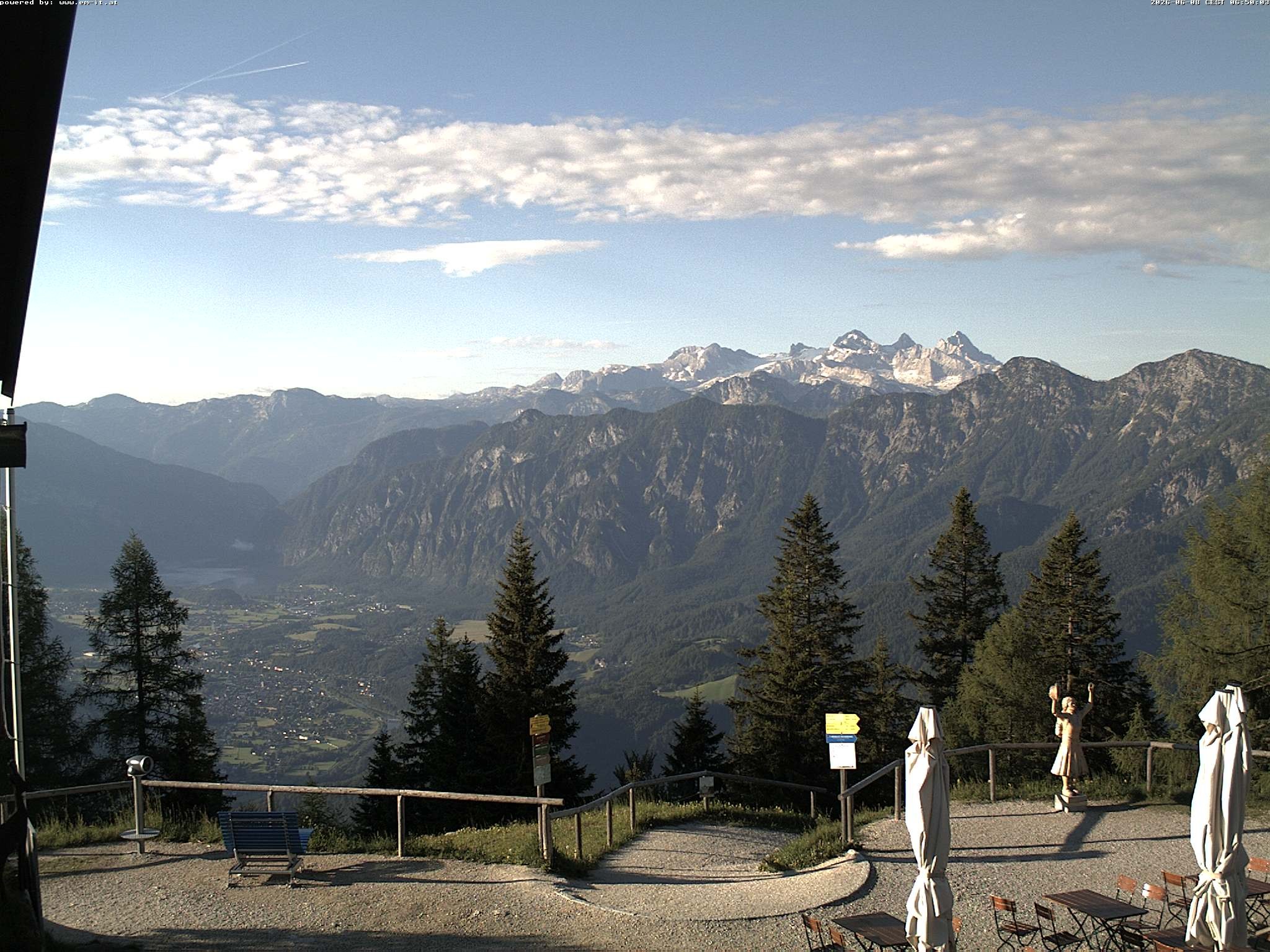 Archiv Foto Webcam Bergstation Katrin (Bad Ischl/Oberösterreich)