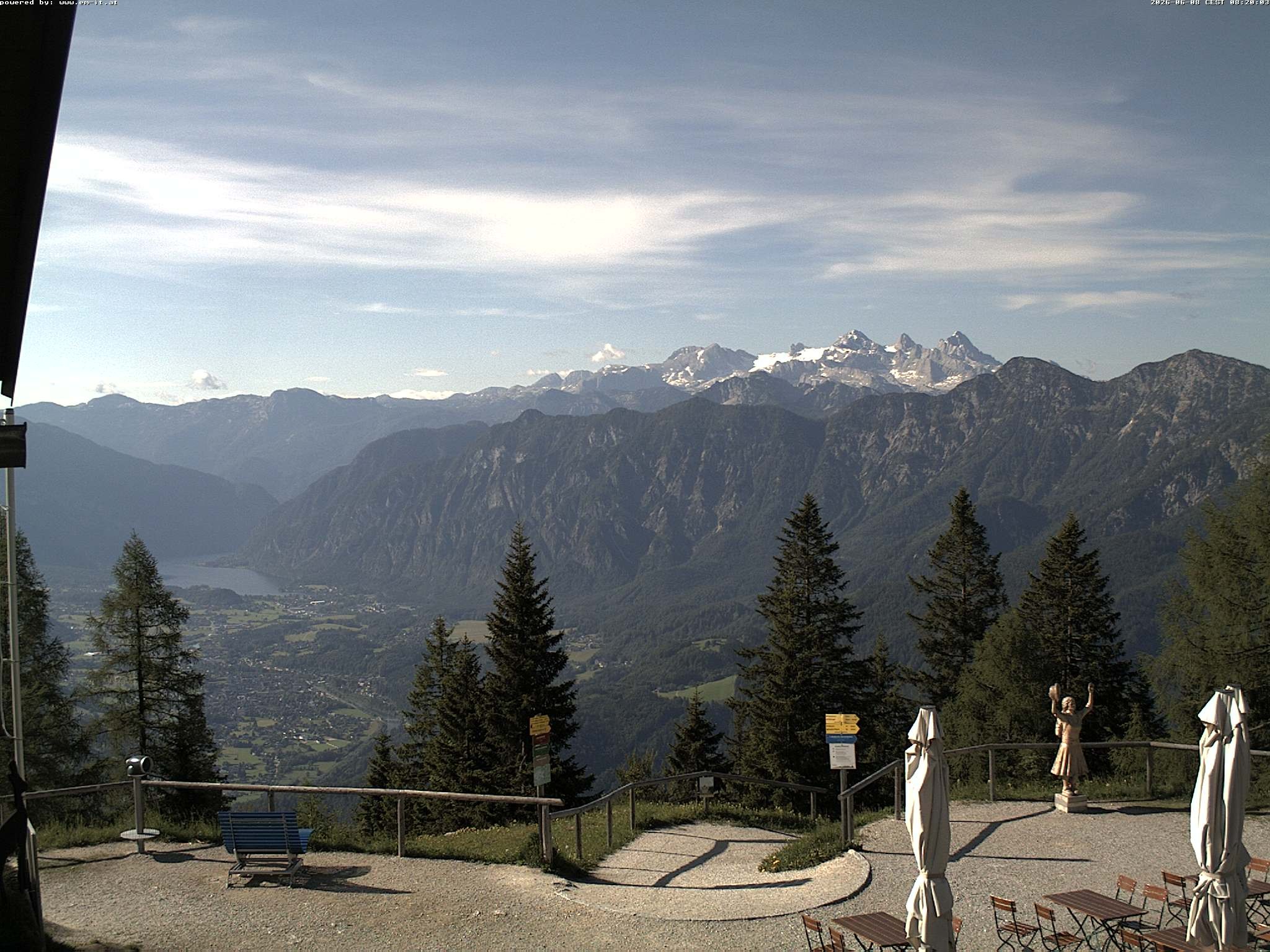 Archiv Foto Webcam Bergstation Katrin (Bad Ischl/Oberösterreich)