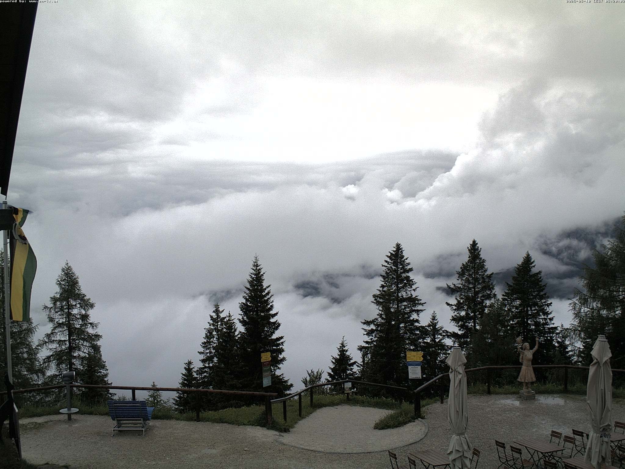 Archiv Foto Webcam Bergstation Katrin (Bad Ischl/Oberösterreich)