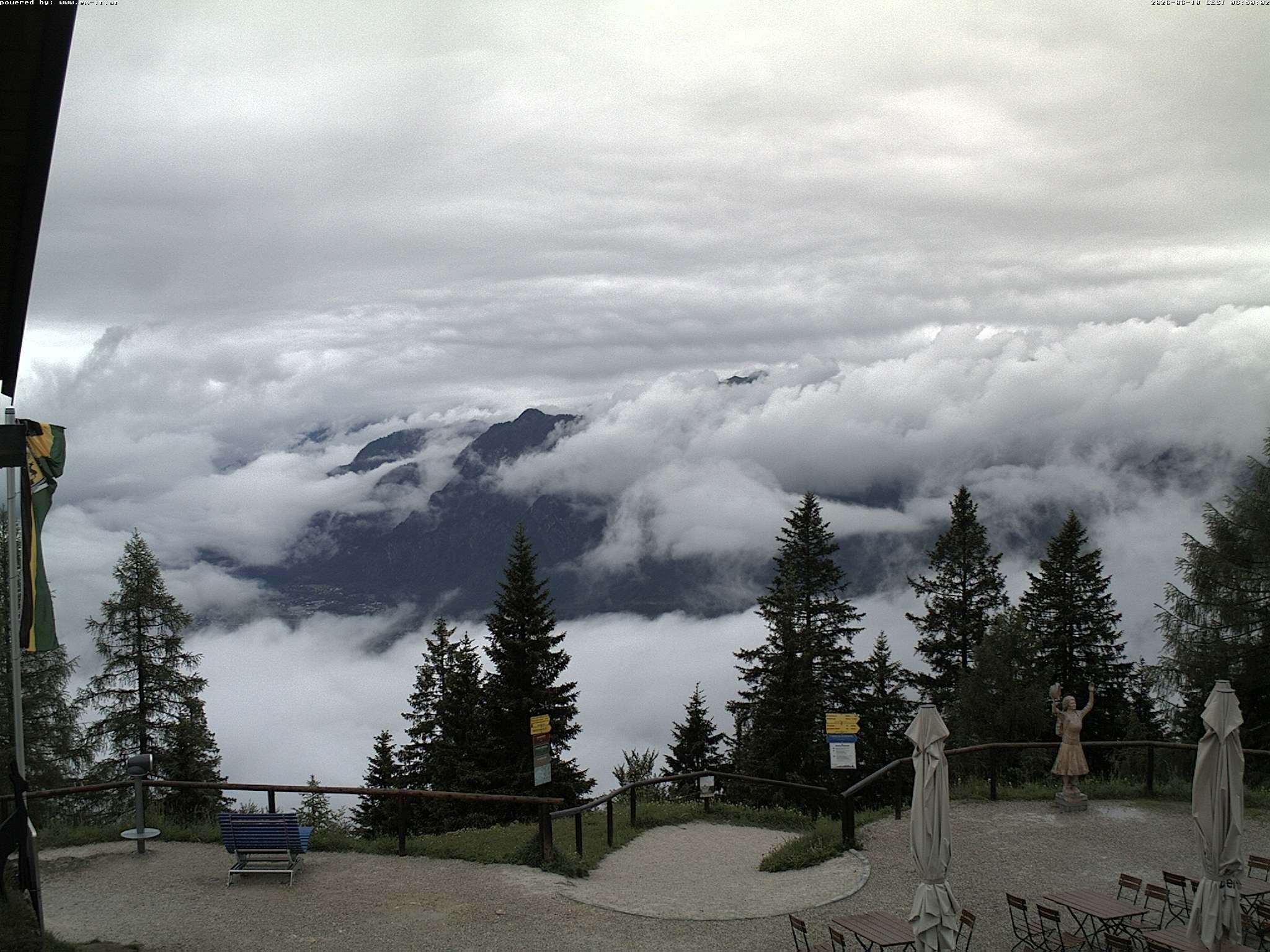 Archiv Foto Webcam Bergstation Katrin (Bad Ischl/Oberösterreich)