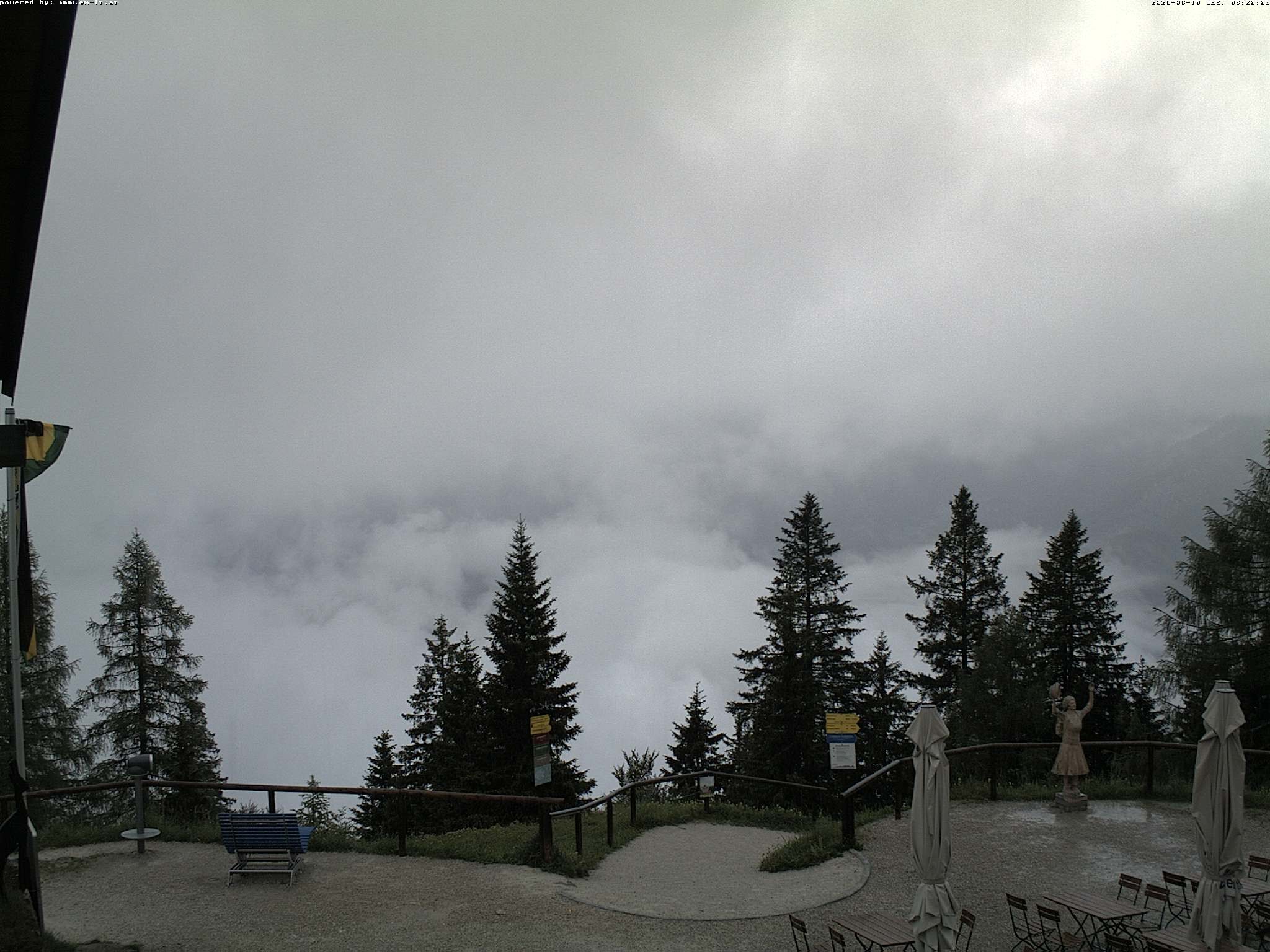 Archiv Foto Webcam Bergstation Katrin (Bad Ischl/Oberösterreich)