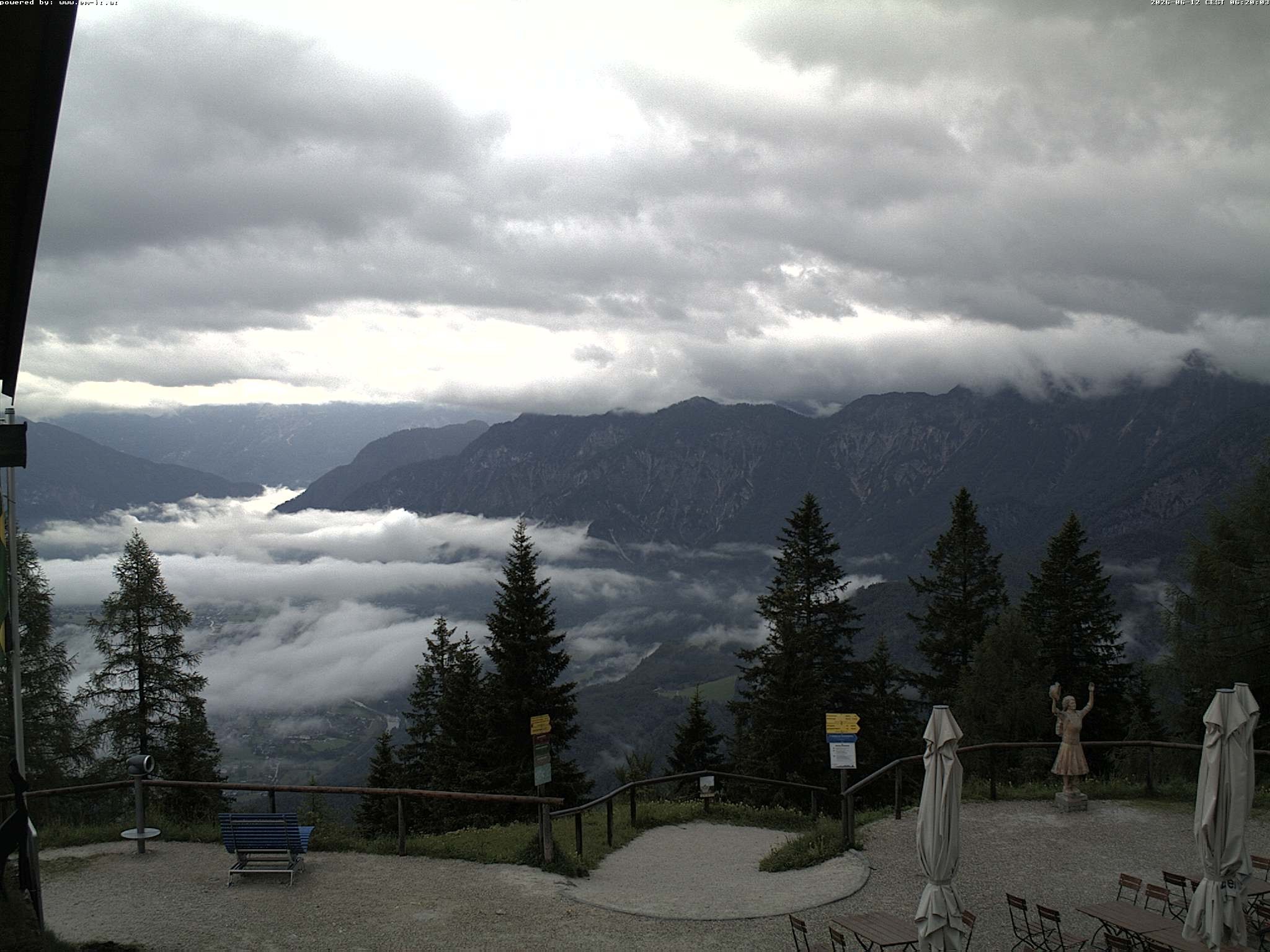 Archived image Webcam Top station Katrin (Bad Ischl/Upper Austria)