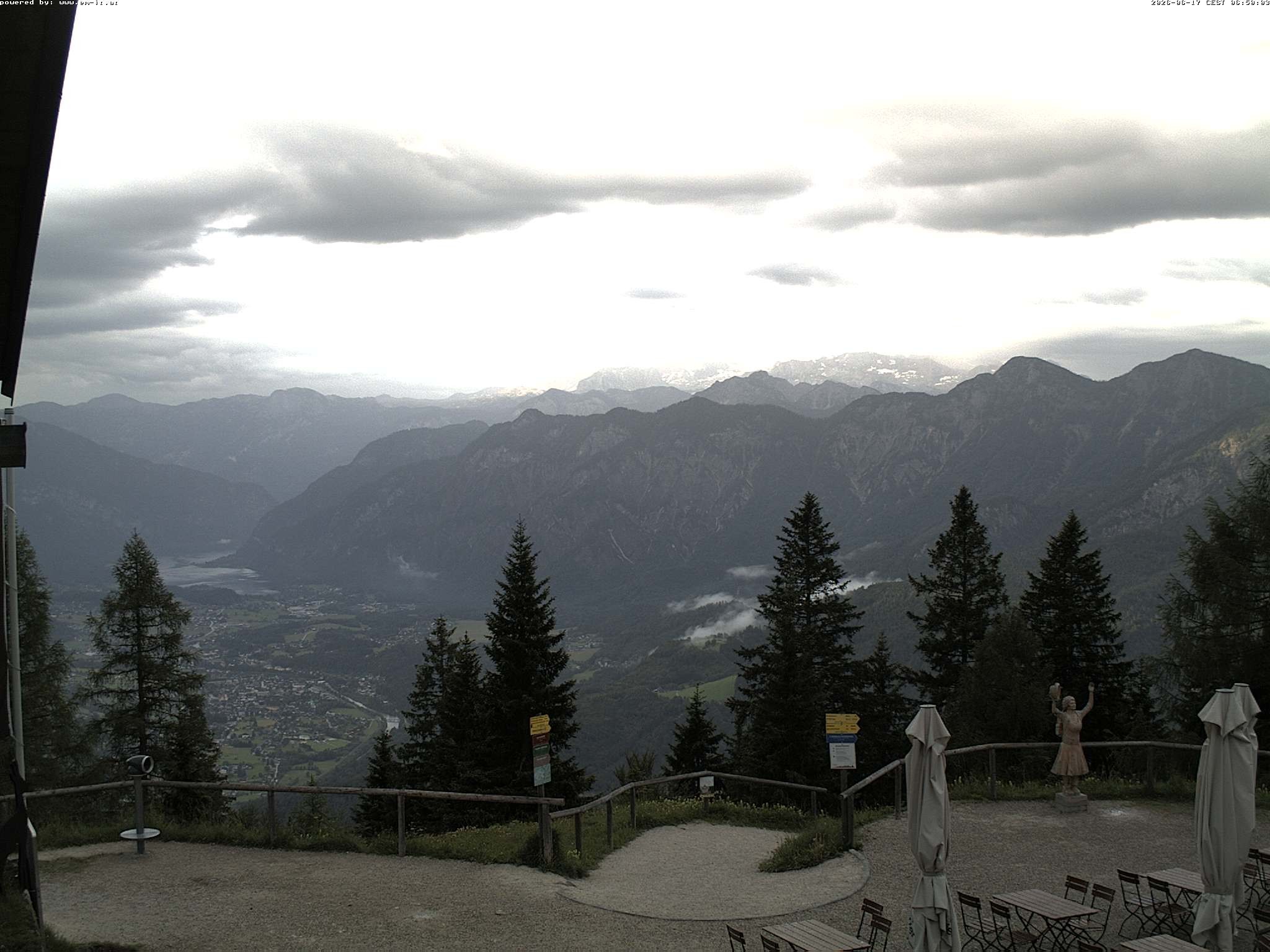 Archiv Foto Webcam Bergstation Katrin (Bad Ischl/Oberösterreich)