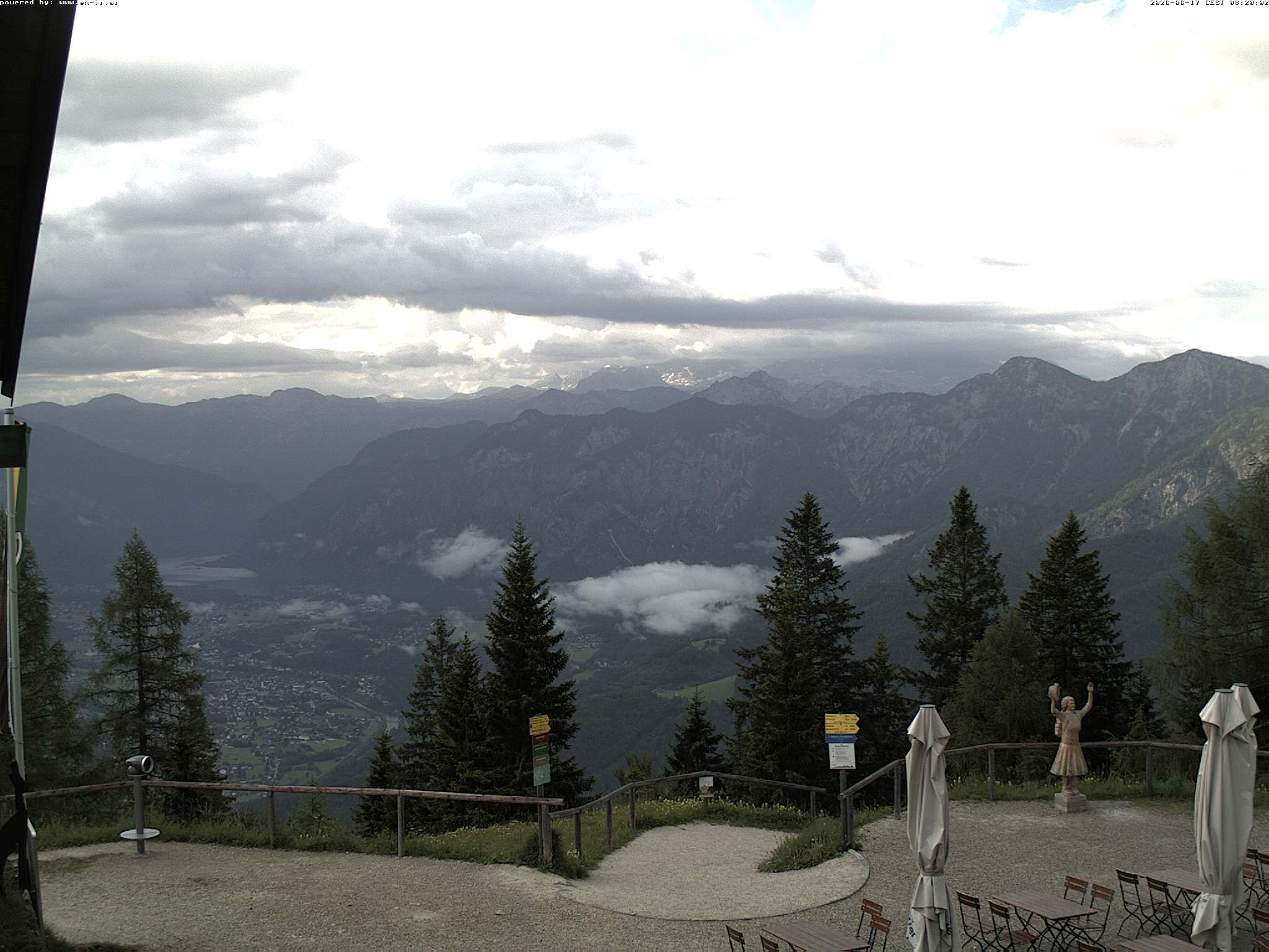 Archiv Foto Webcam Bergstation Katrin (Bad Ischl/Oberösterreich)