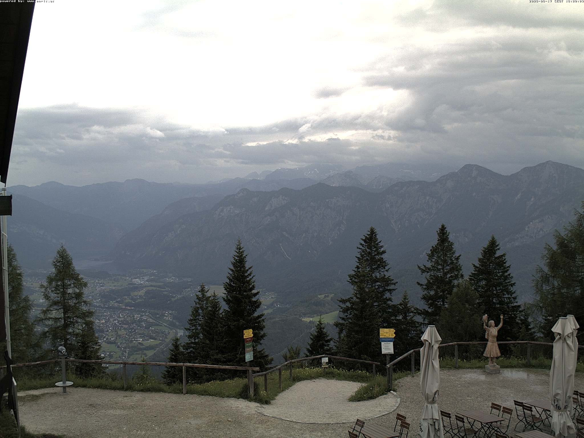 Archiv Foto Webcam Bergstation Katrin (Bad Ischl/Oberösterreich)