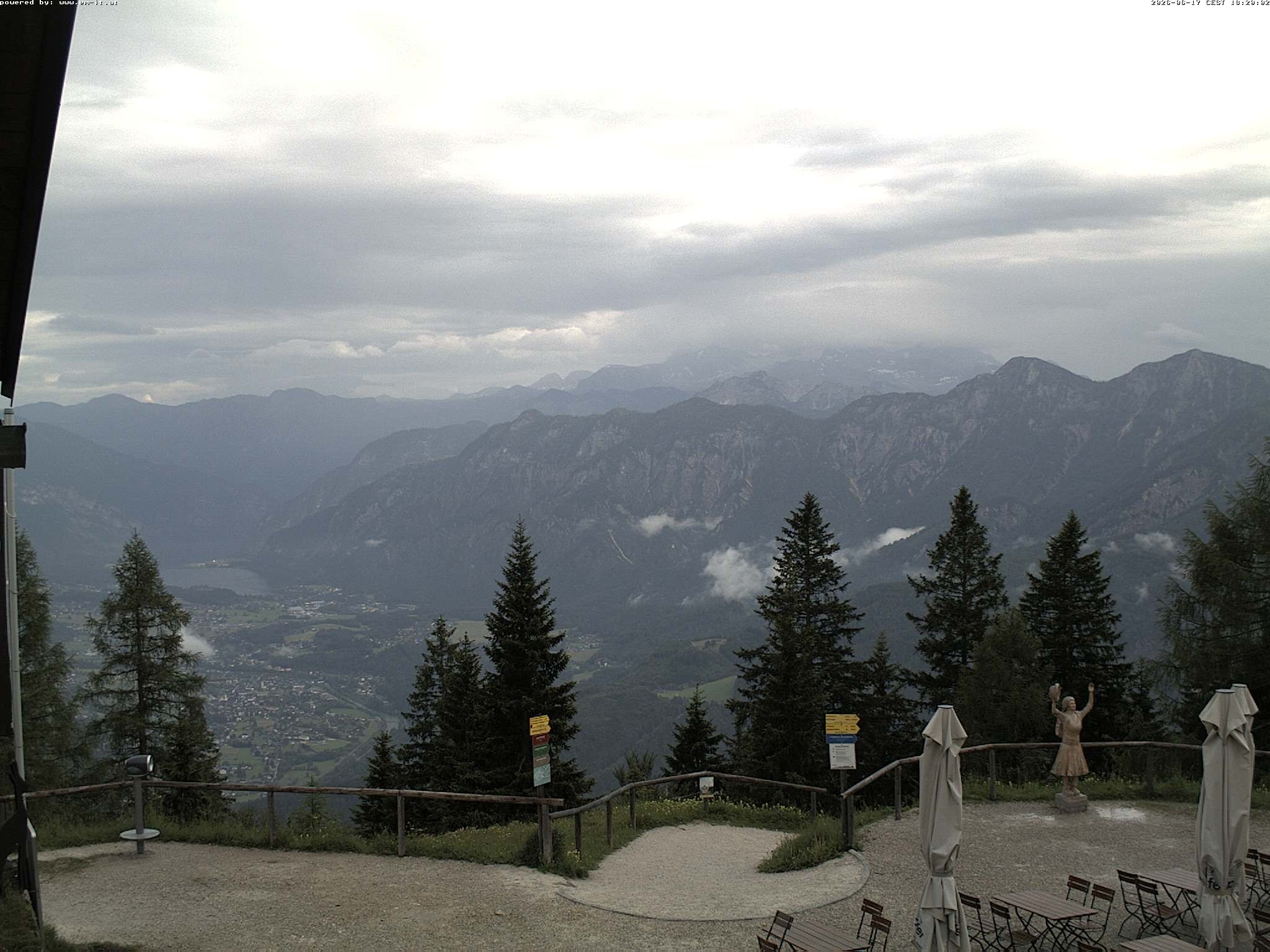 Archiv Foto Webcam Bergstation Katrin (Bad Ischl/Oberösterreich)