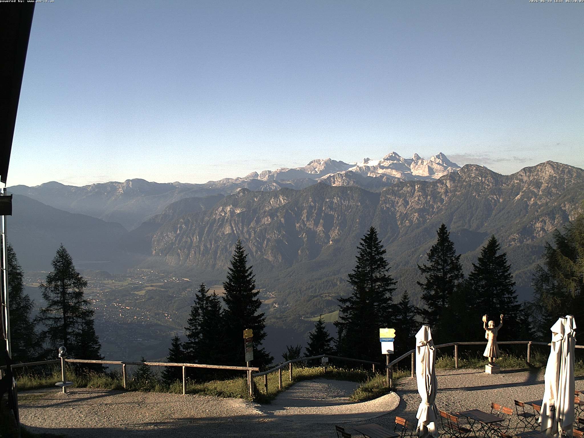 Archived image Webcam Top station Katrin (Bad Ischl/Upper Austria)