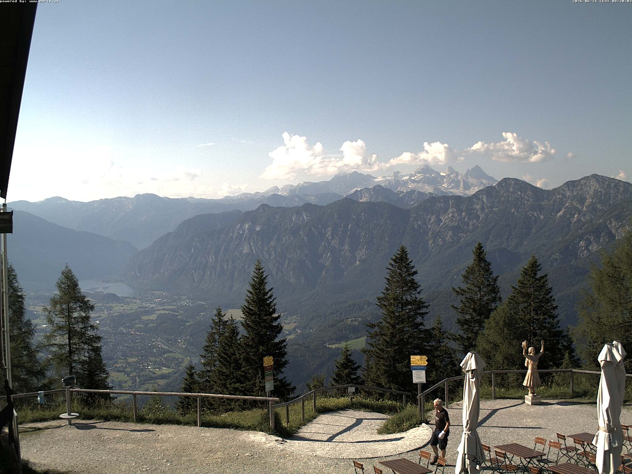 Archiv Foto Webcam Bergstation Katrin (Bad Ischl/Oberösterreich)
