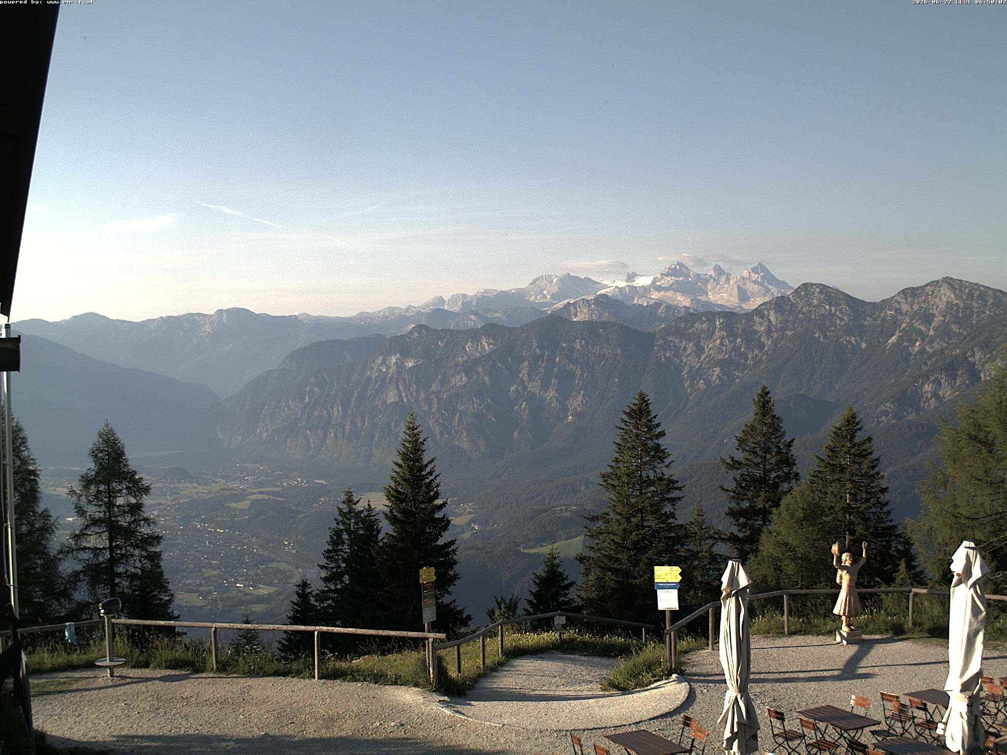 Archiv Foto Webcam Bergstation Katrin (Bad Ischl/Oberösterreich)
