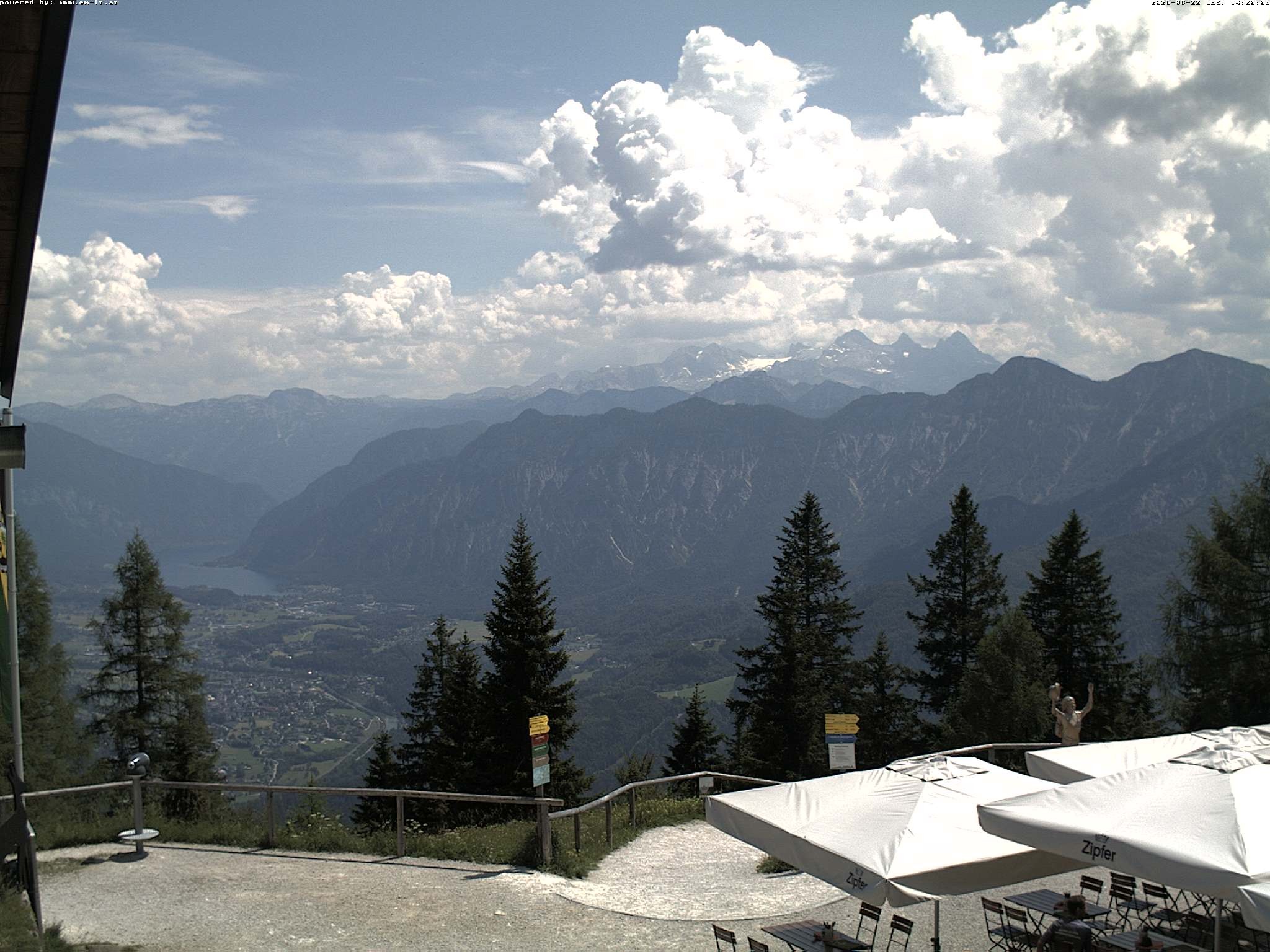 Archiv Foto Webcam Bergstation Katrin (Bad Ischl/Oberösterreich)