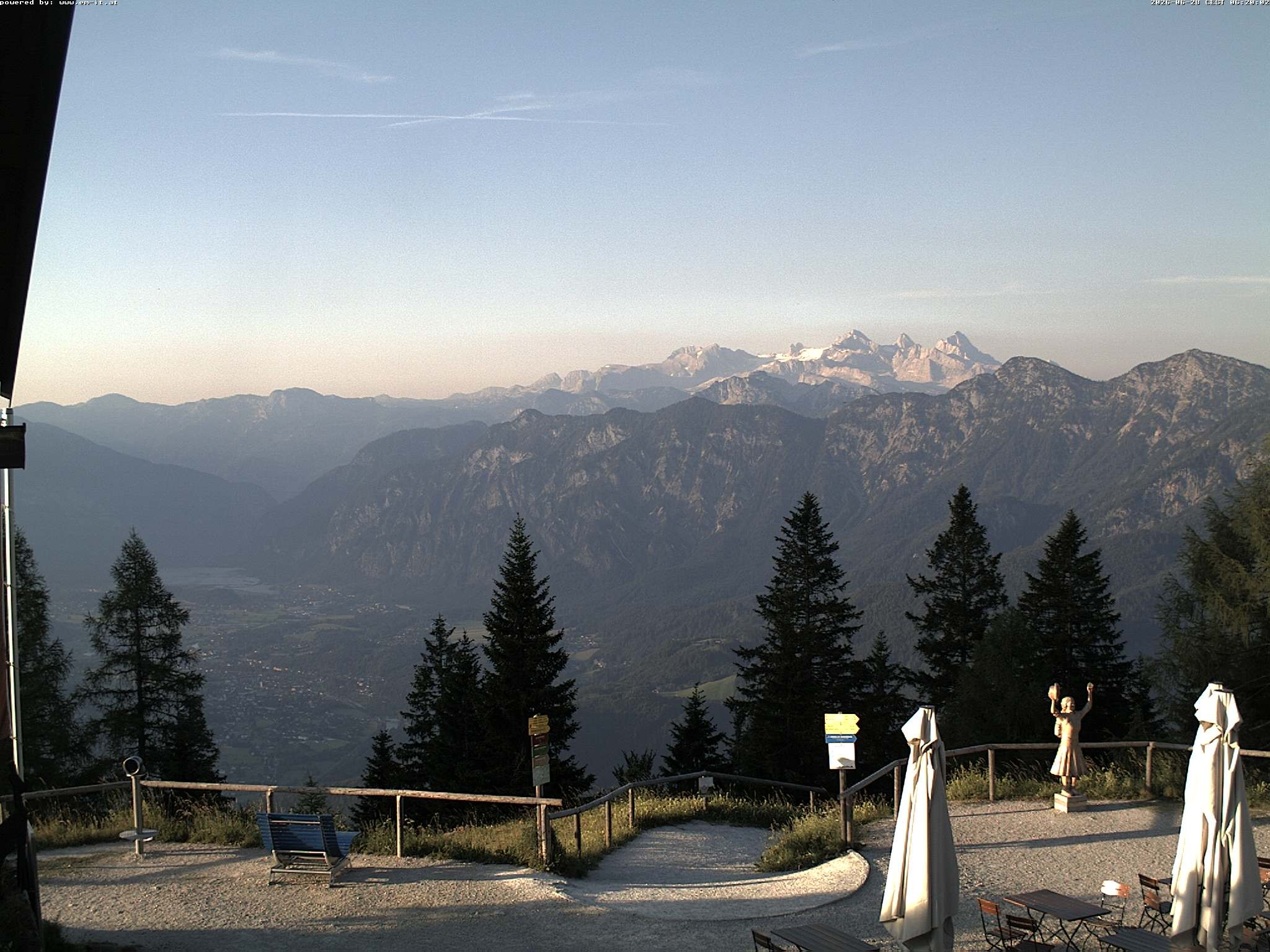 Archiv Foto Webcam Bergstation Katrin (Bad Ischl/Oberösterreich)