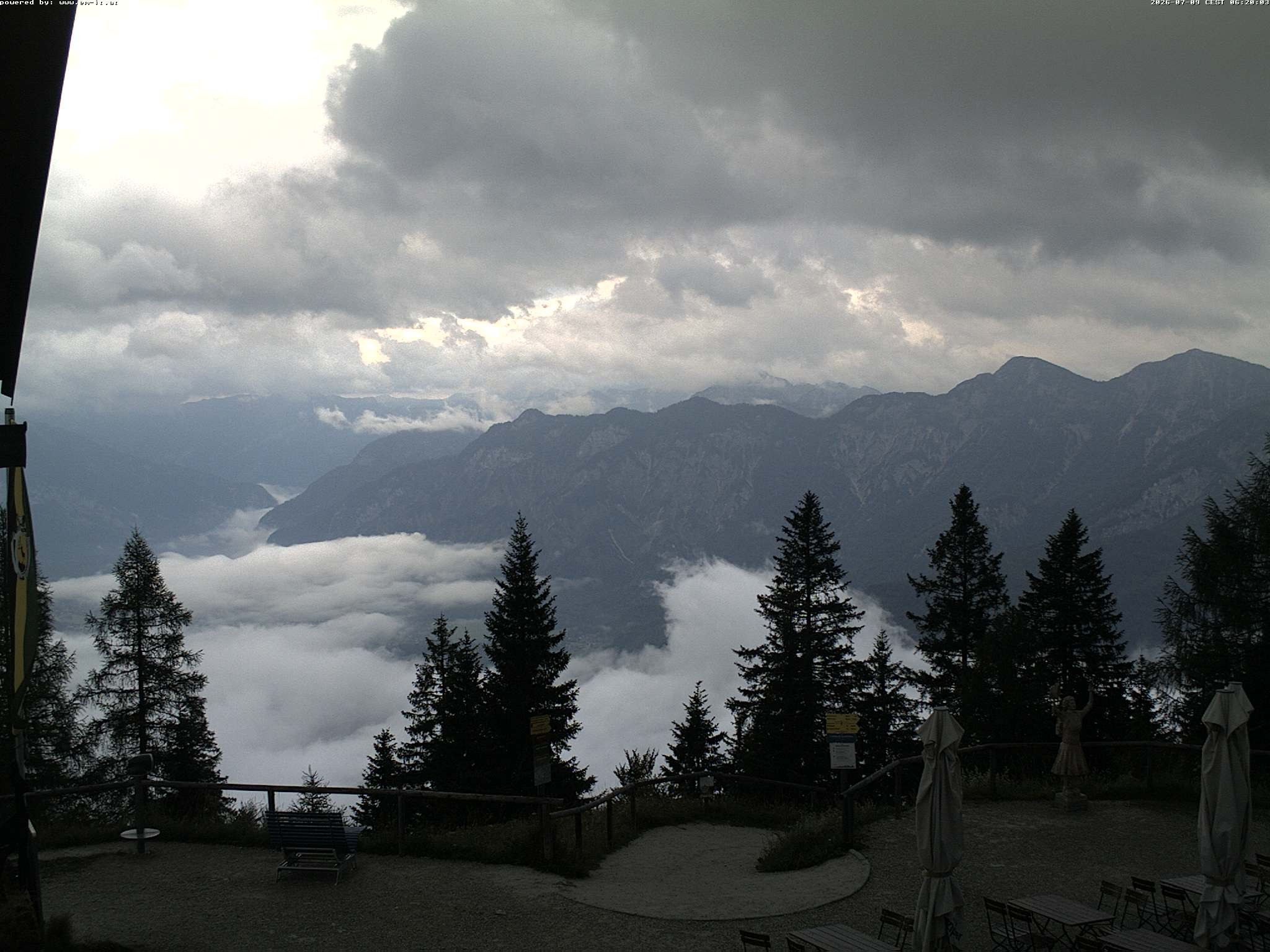 Archived image Webcam Top station Katrin (Bad Ischl/Upper Austria)