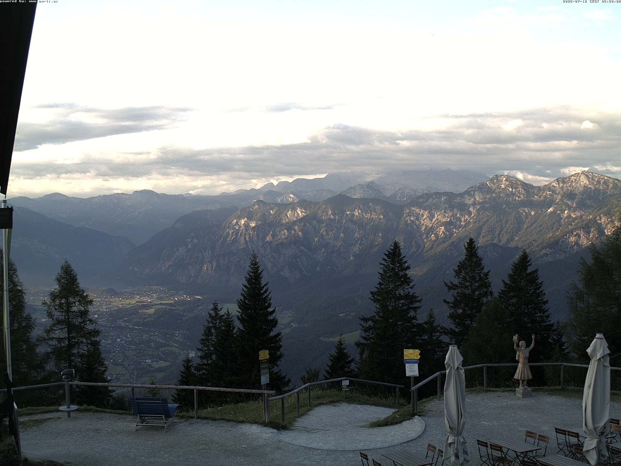 Archived image Webcam Top station Katrin (Bad Ischl/Upper Austria)