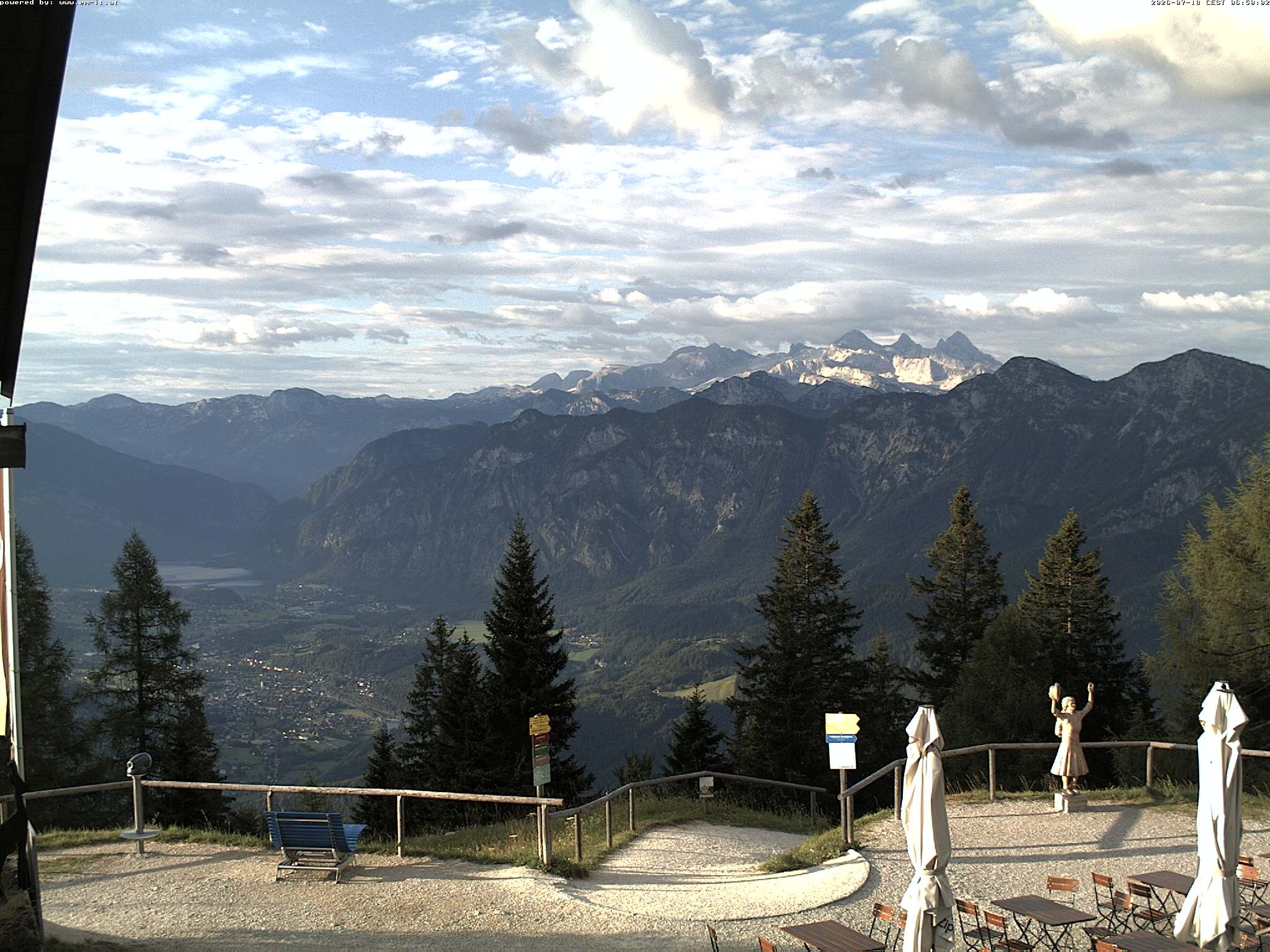 Archiv Foto Webcam Bergstation Katrin (Bad Ischl/Oberösterreich)