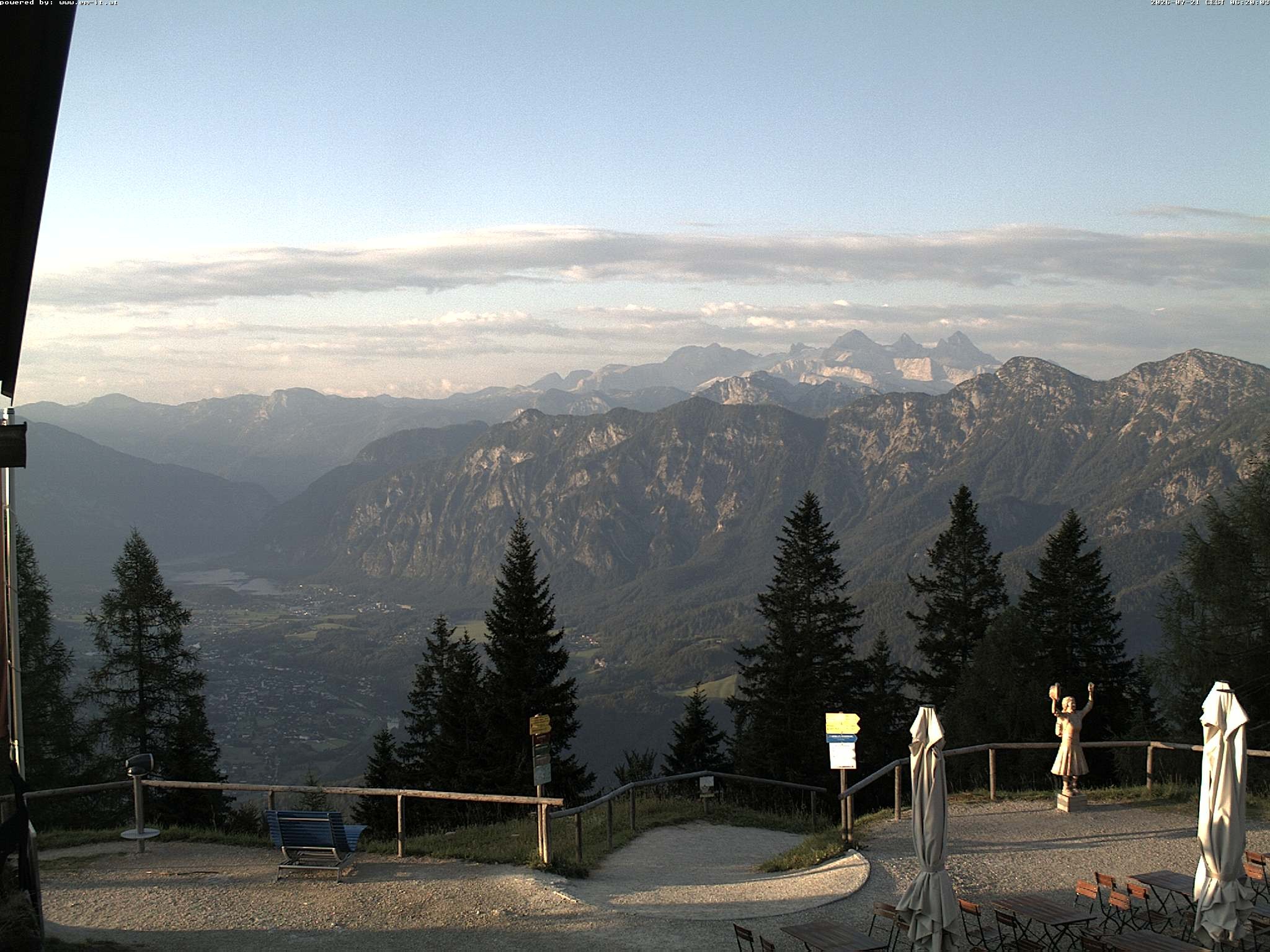 Archiv Foto Webcam Bergstation Katrin (Bad Ischl/Oberösterreich)