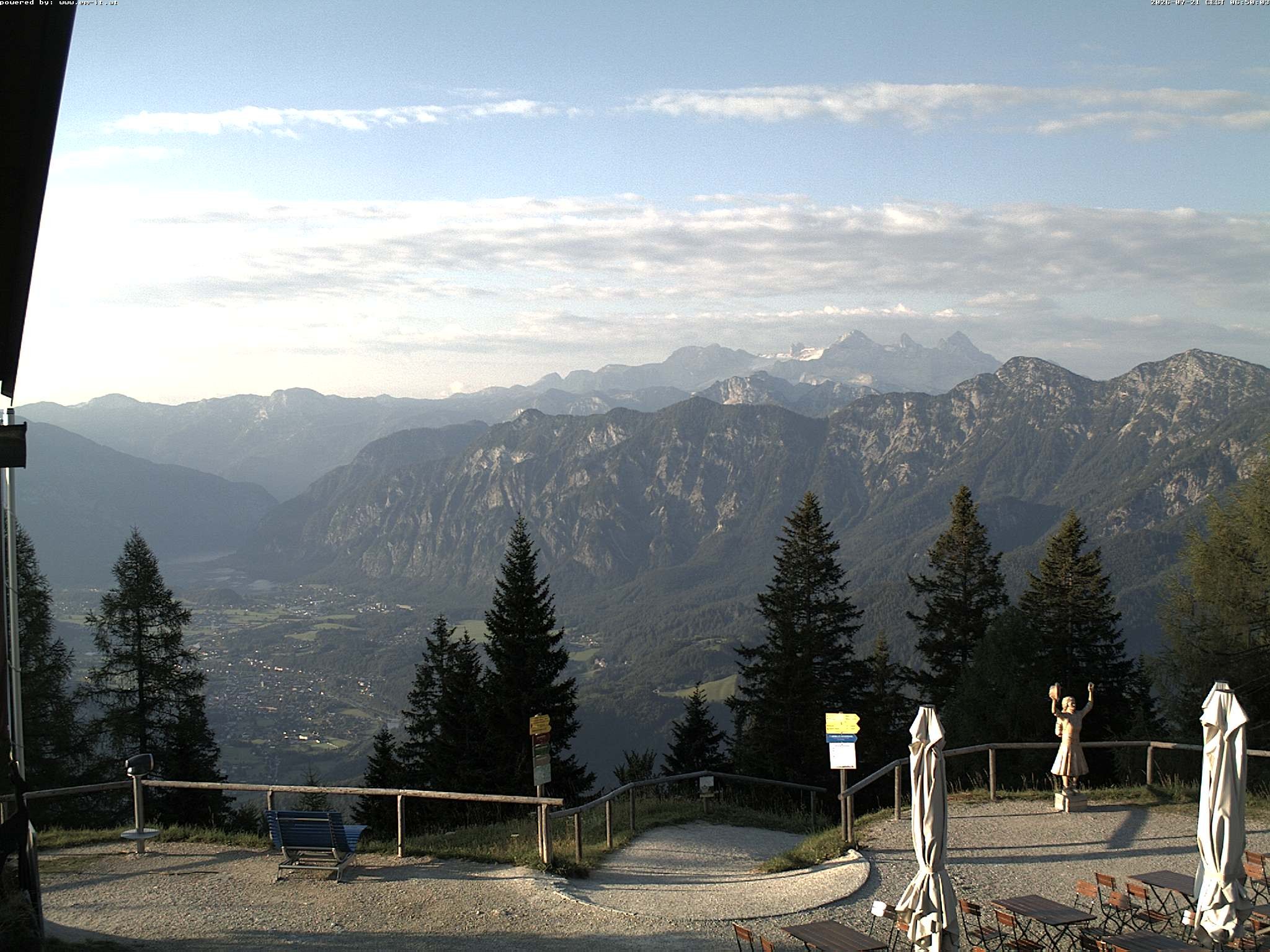 Archiv Foto Webcam Bergstation Katrin (Bad Ischl/Oberösterreich)