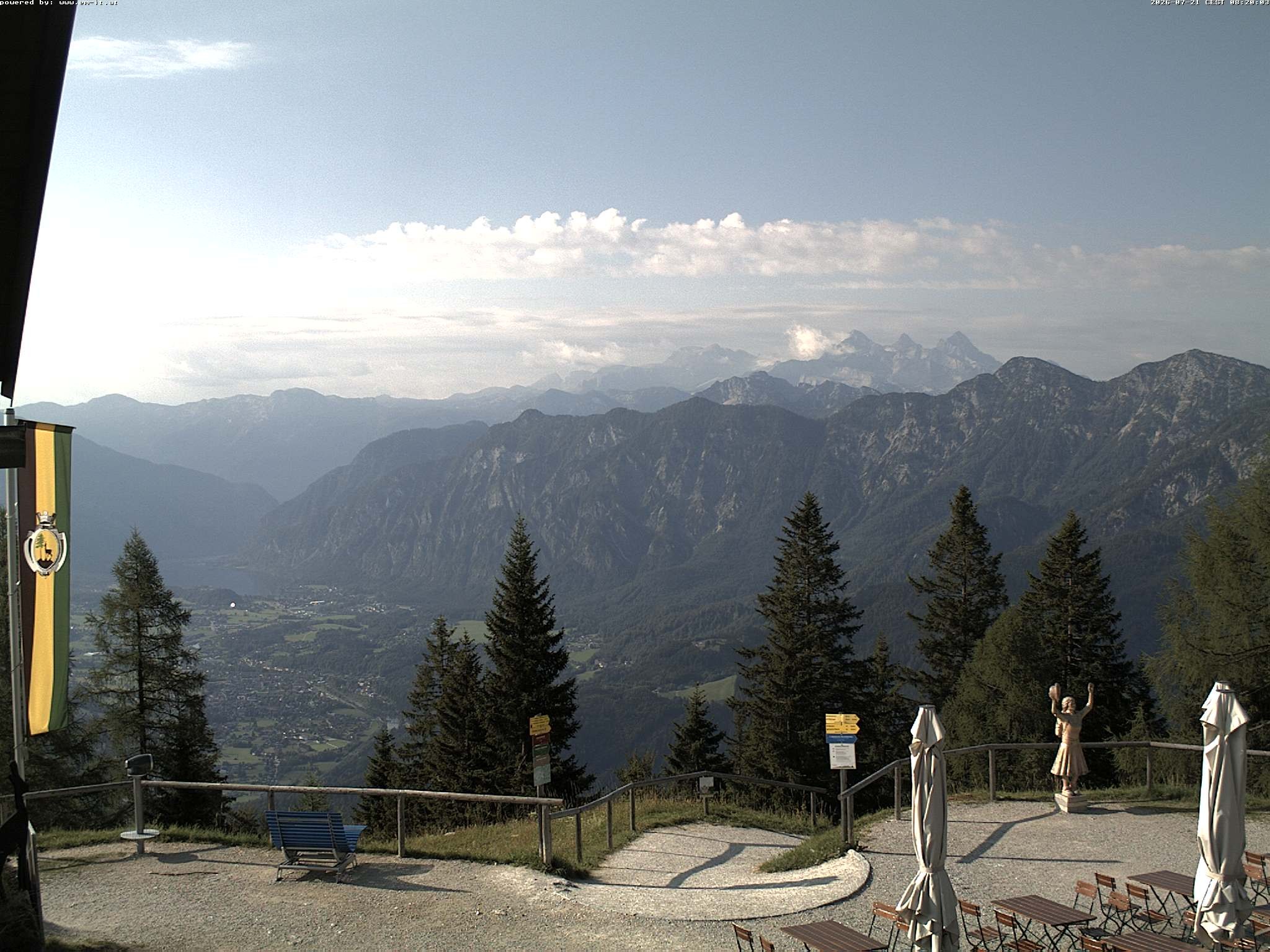 Archiv Foto Webcam Bergstation Katrin (Bad Ischl/Oberösterreich)