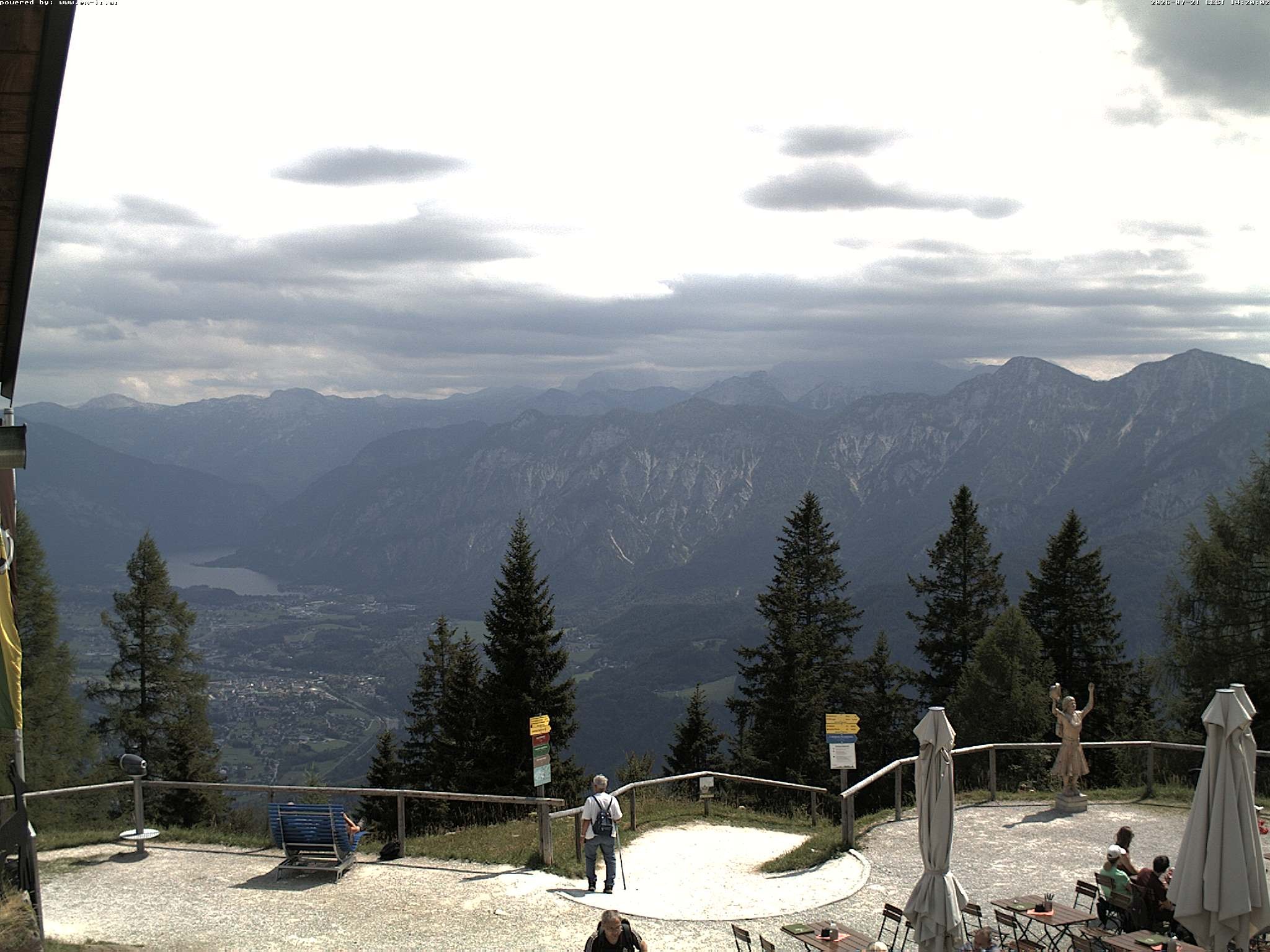 Archiv Foto Webcam Bergstation Katrin (Bad Ischl/Oberösterreich)