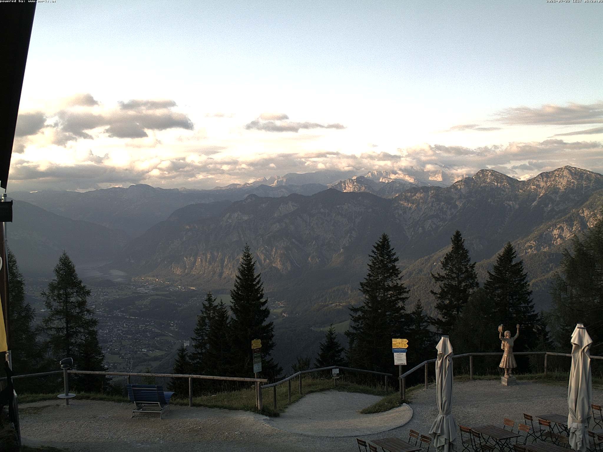 Archived image Webcam Top station Katrin (Bad Ischl/Upper Austria)