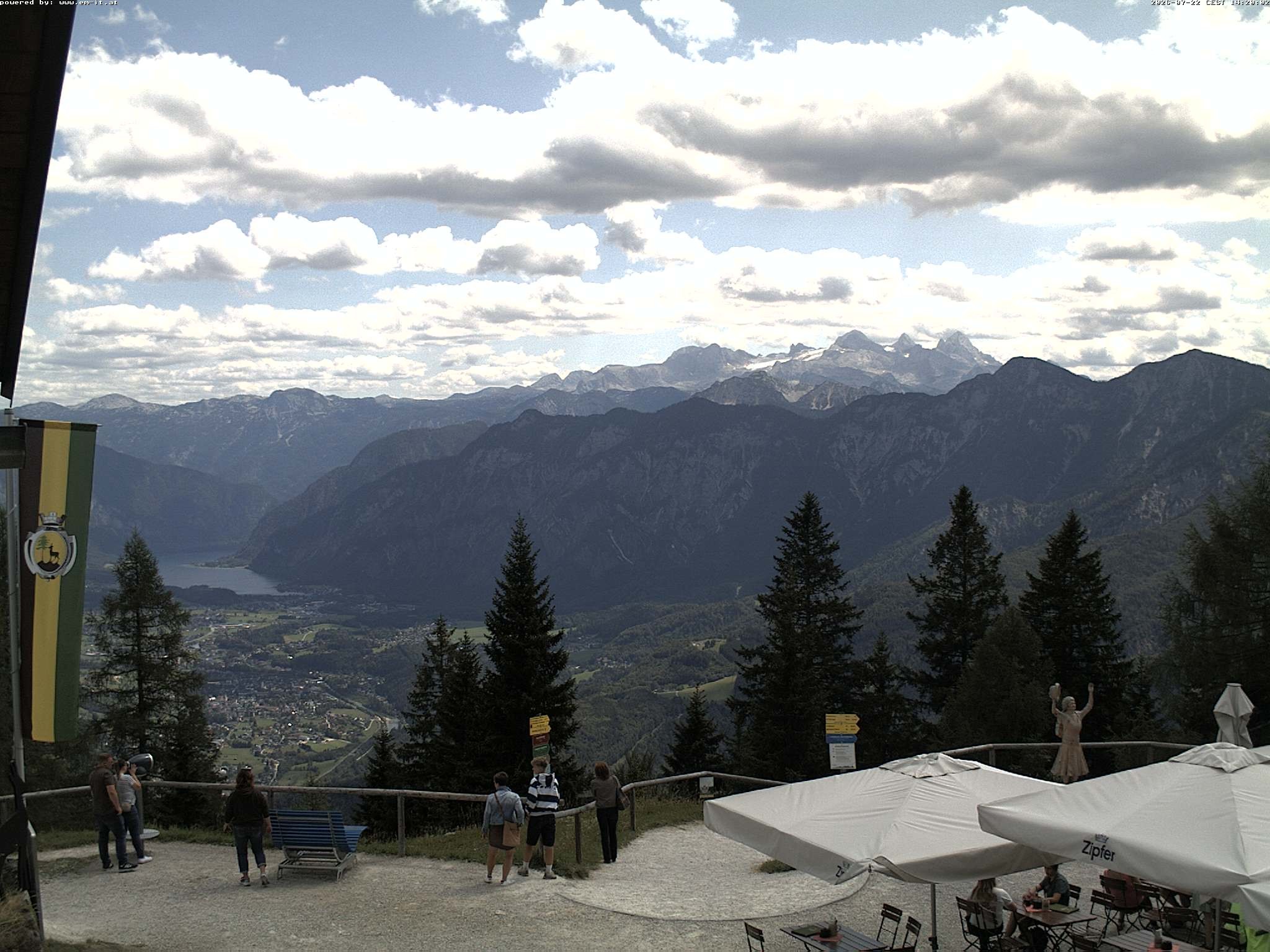 Archived image Webcam Top station Katrin (Bad Ischl/Upper Austria)
