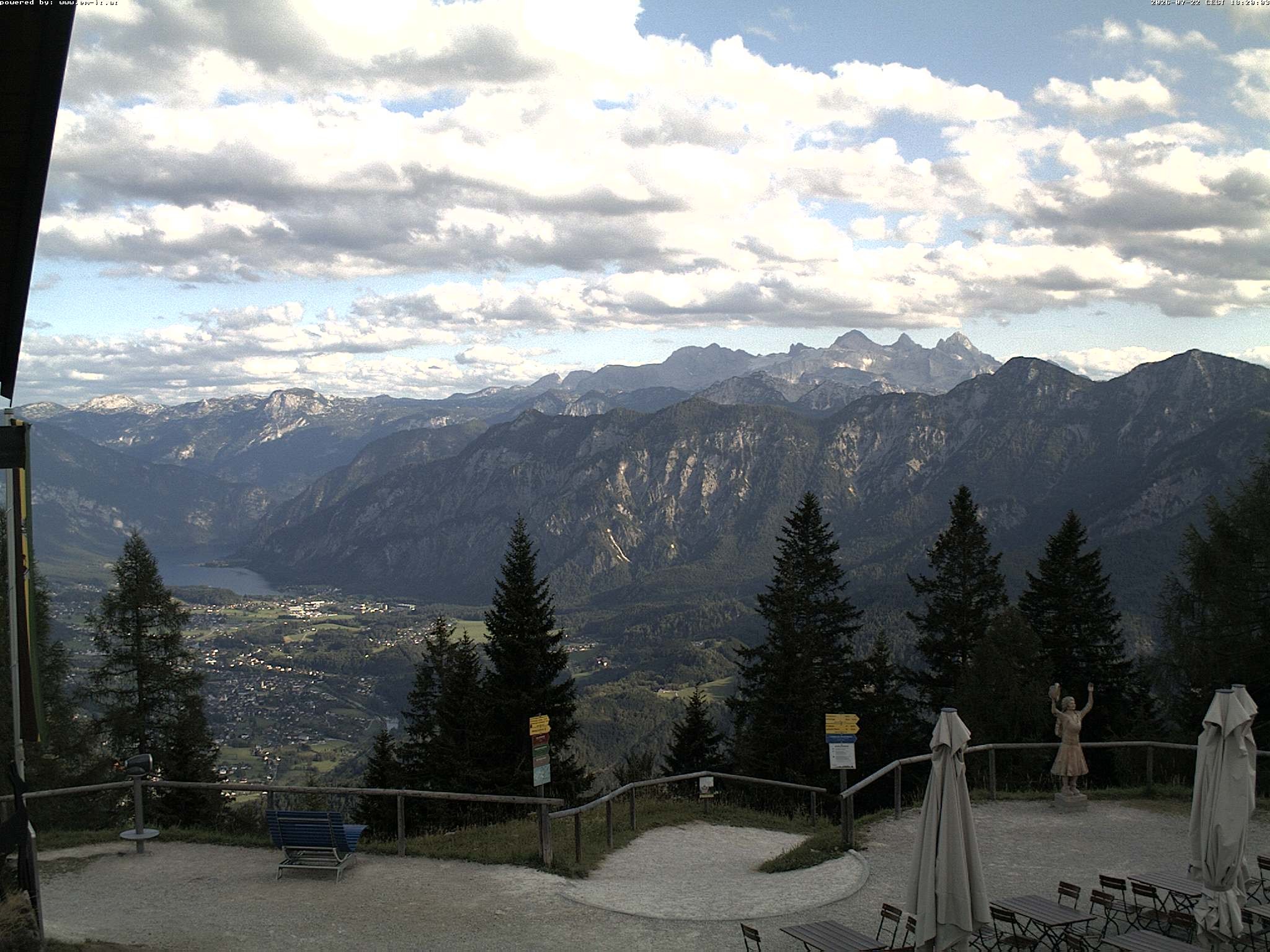 Archived image Webcam Top station Katrin (Bad Ischl/Upper Austria)