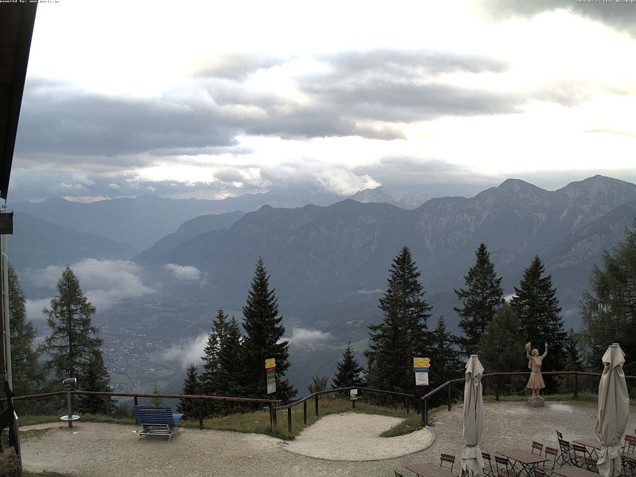 Archiv Foto Webcam Bergstation Katrin (Bad Ischl/Oberösterreich)