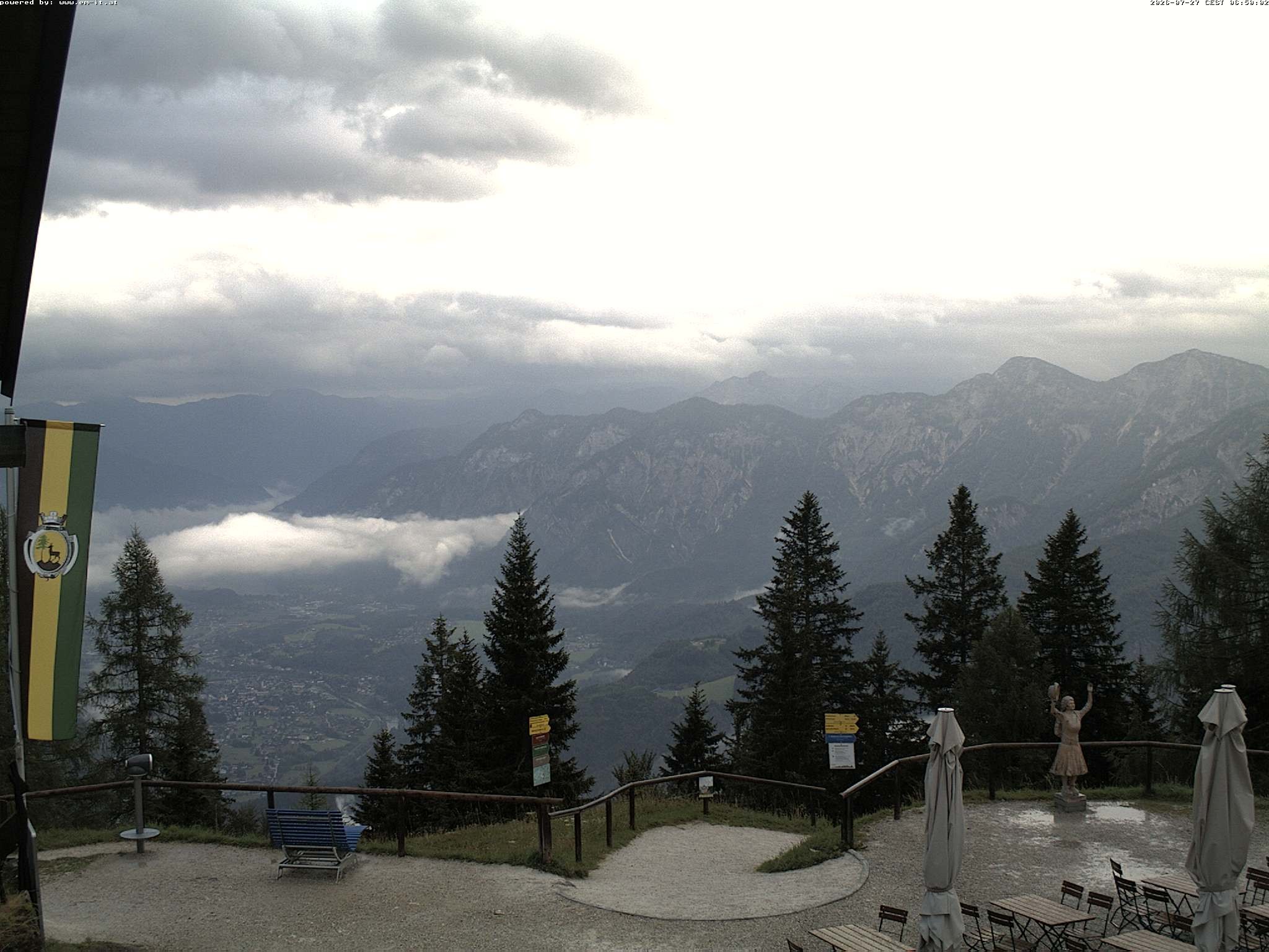 Archiv Foto Webcam Bergstation Katrin (Bad Ischl/Oberösterreich)