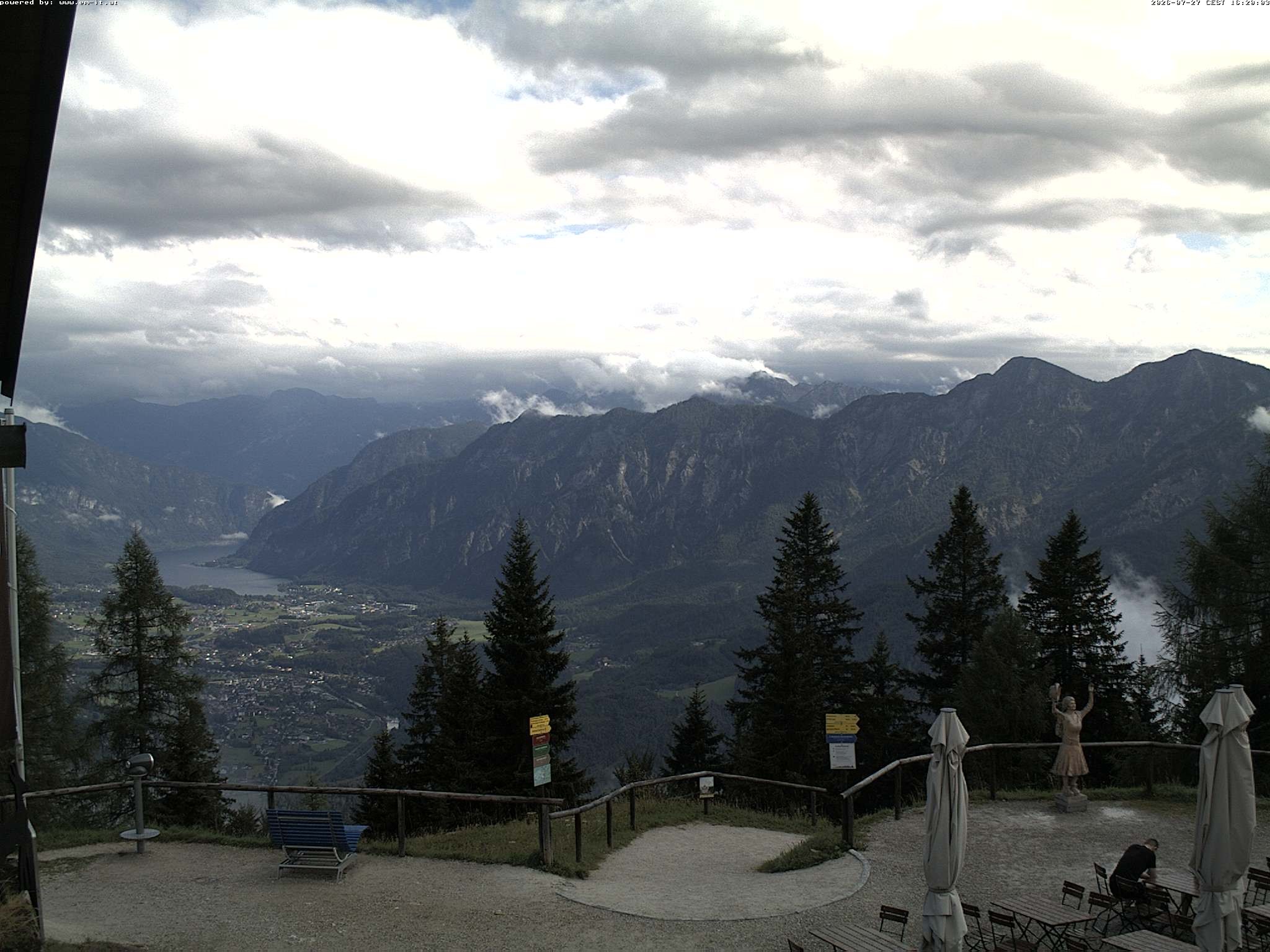 Archiv Foto Webcam Bergstation Katrin (Bad Ischl/Oberösterreich)