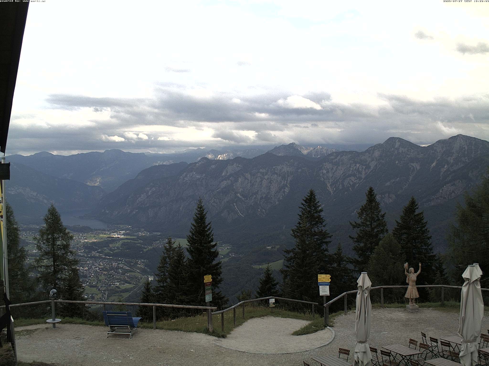 Archiv Foto Webcam Bergstation Katrin (Bad Ischl/Oberösterreich)