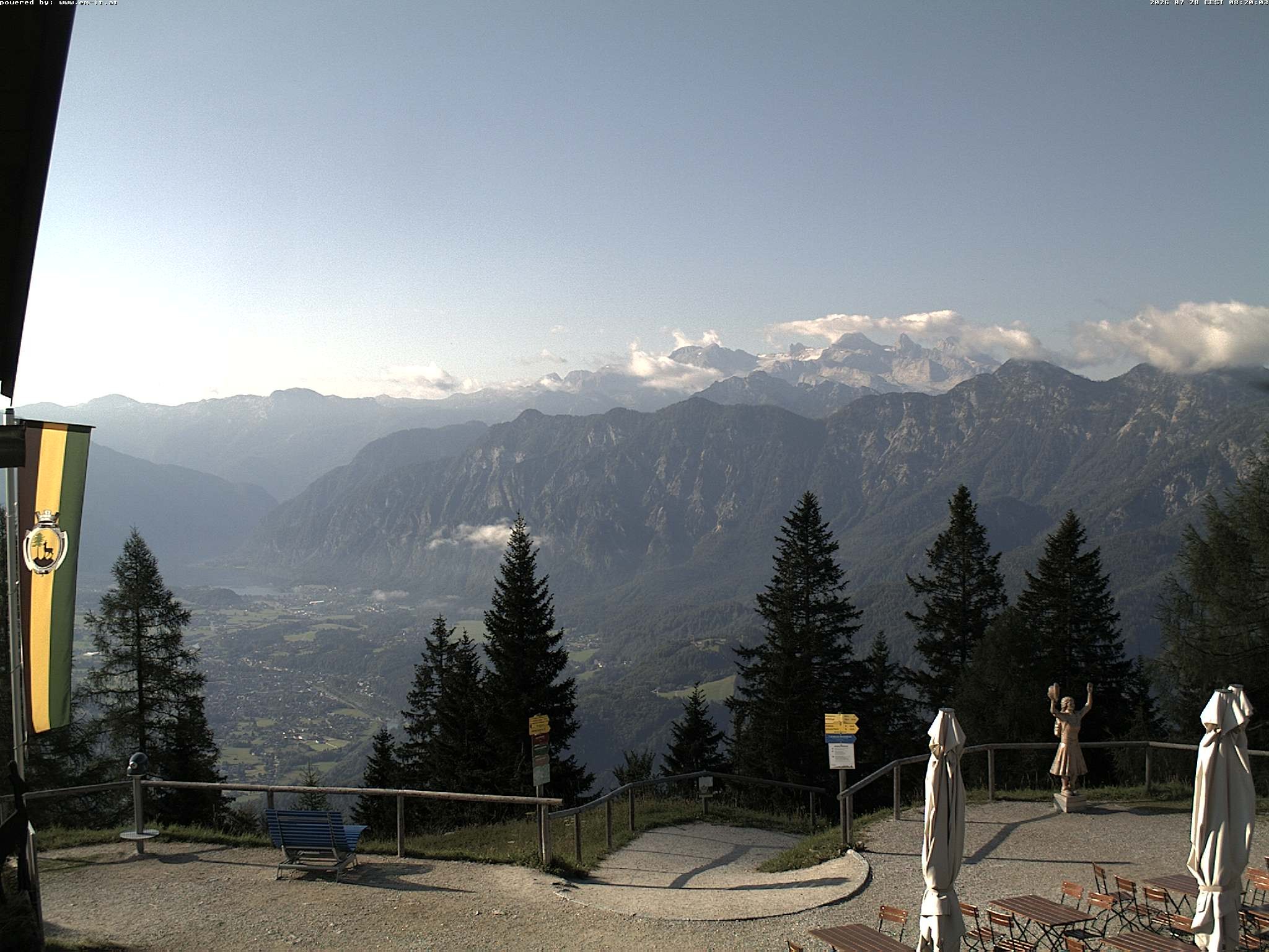 Archived image Webcam Top station Katrin (Bad Ischl/Upper Austria)